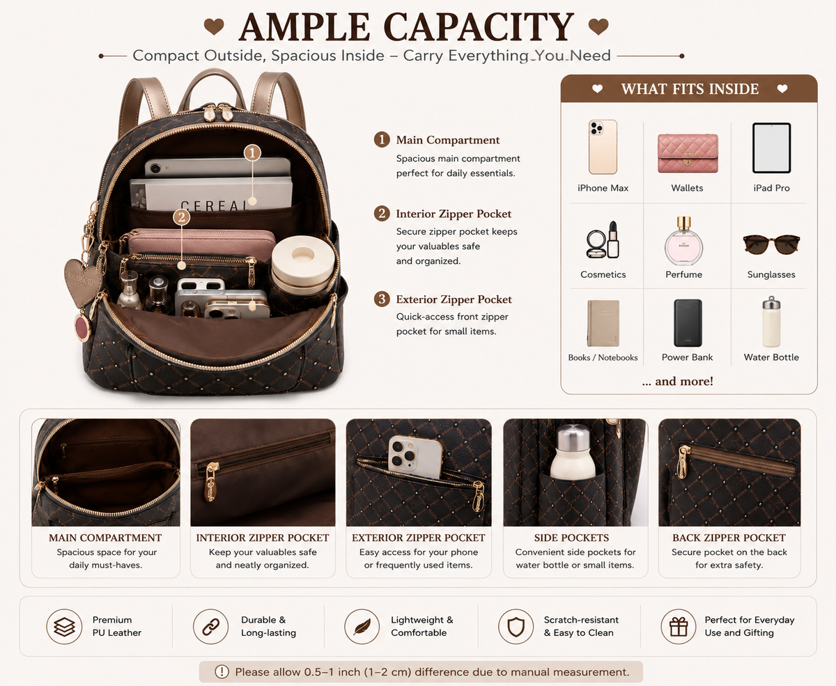 Brangio Italy Diamond Elegance Backpack