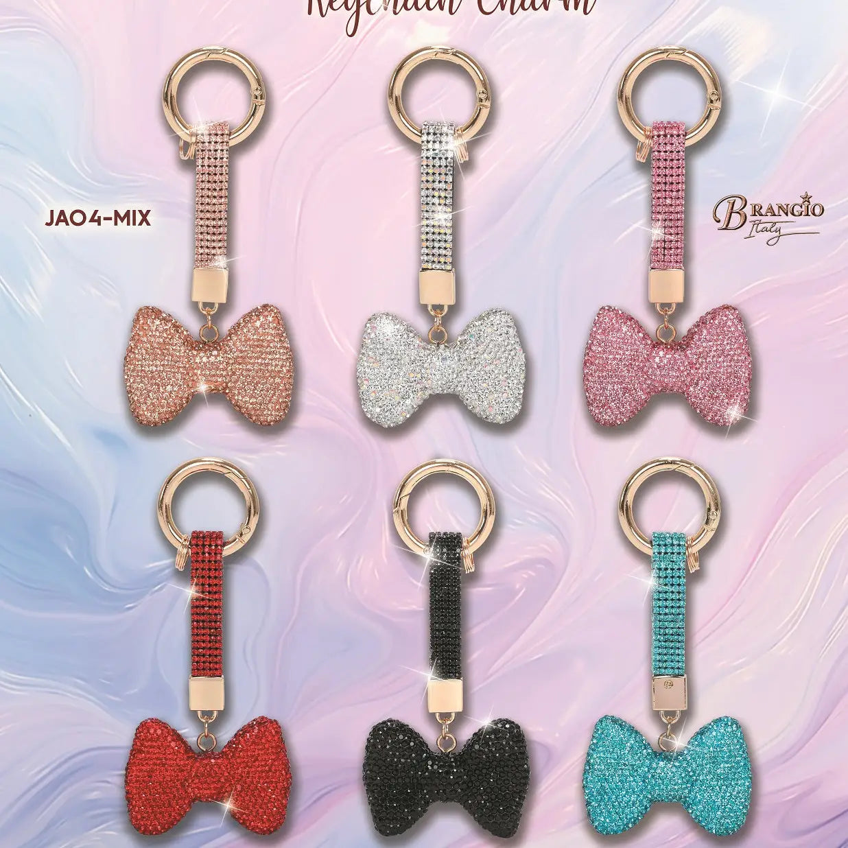 Twinkle Bow Pendant Keychain & Purse Charm
