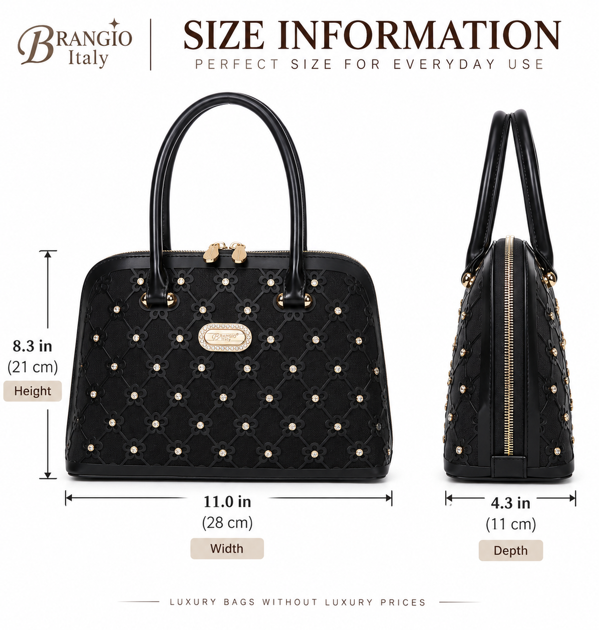 Brangio Italy Bloom Elegance Tote Bag