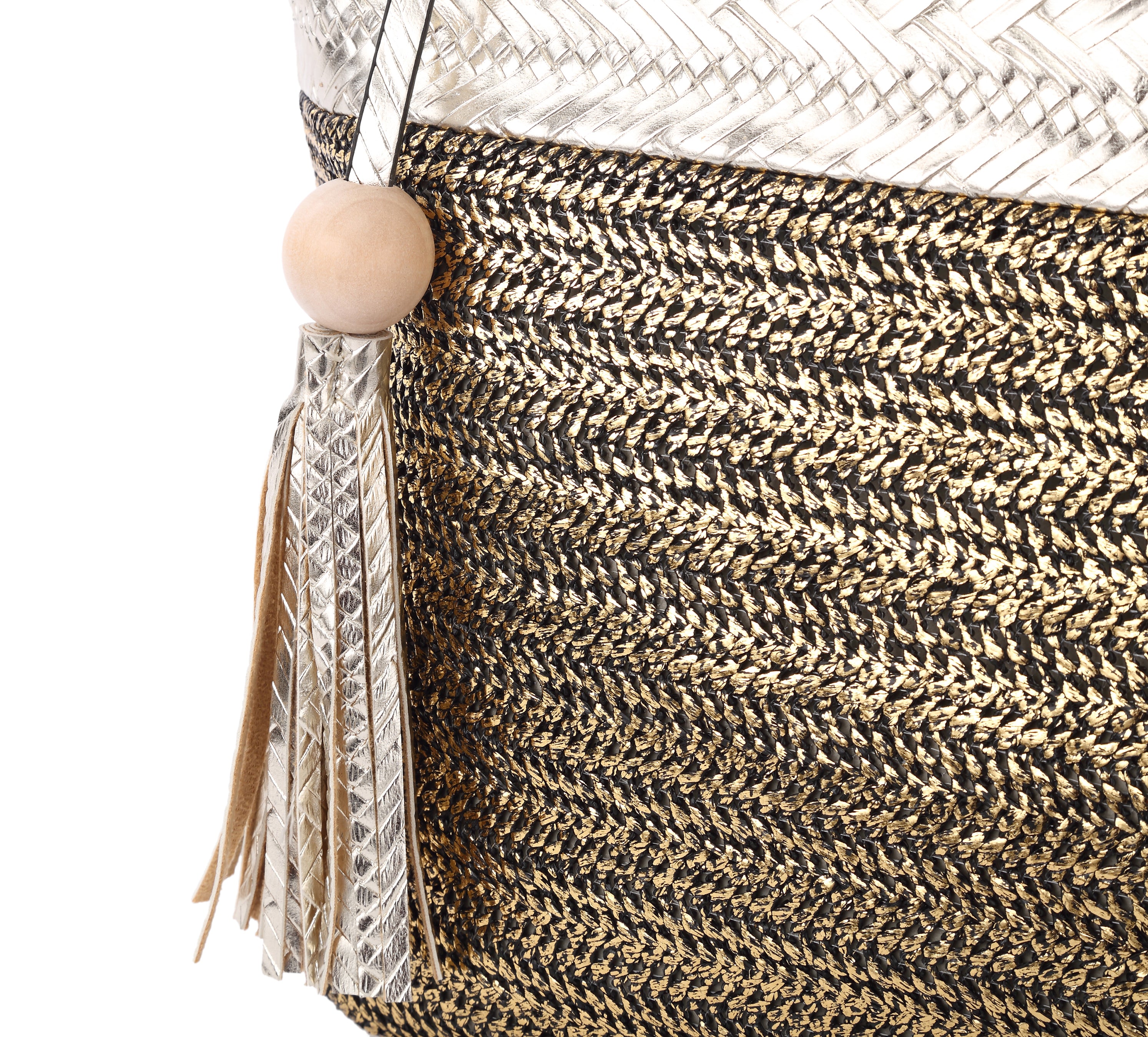 Originally Designed Handmade Woven Straw Tote Bag, Silver Top Handle Beach Purse, Summer Shoulder Handbag for Women