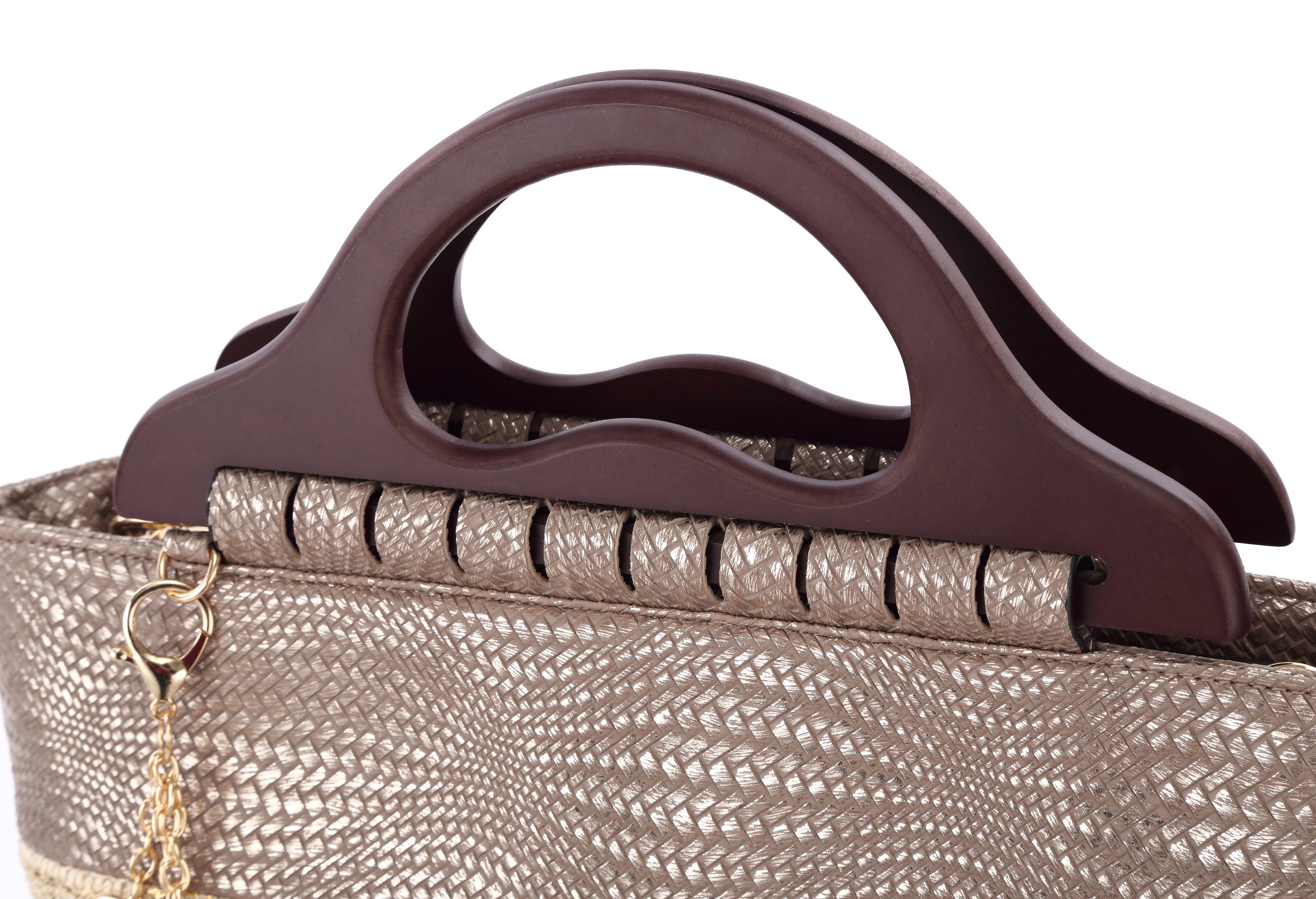 Originally Designed Handmade Woven Straw Tote Bag, Black Gold Top Handle Beach Purse, Summer Shoulder Handbag for Women