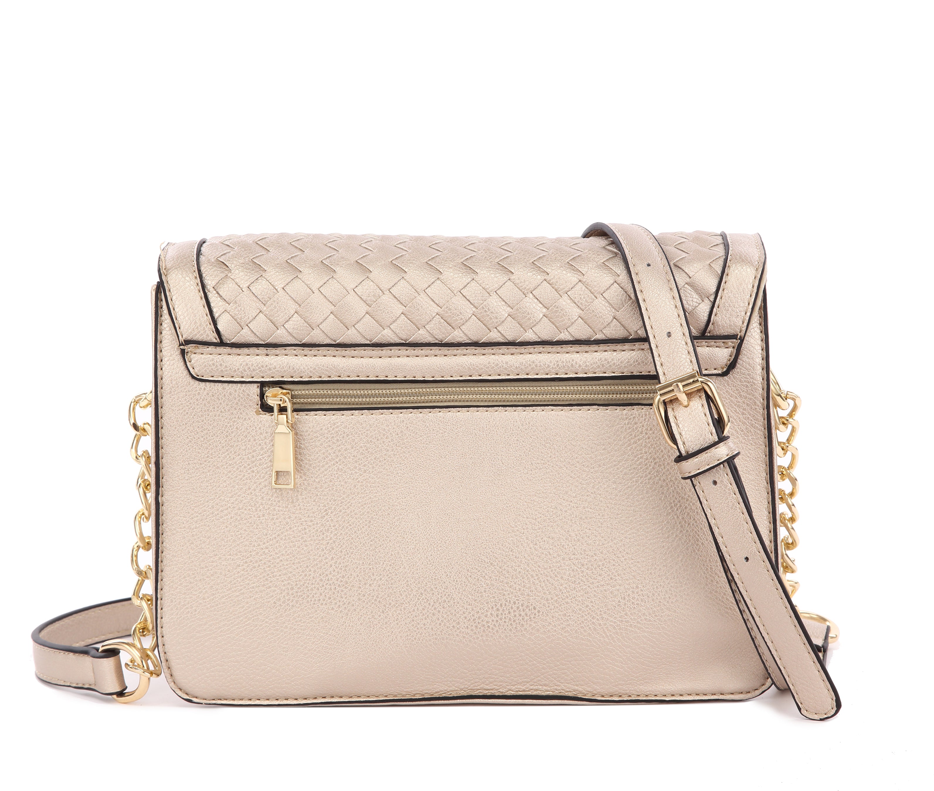 Originally Designed Handmade Woven Crossbody Bag, Vegan Leather Shoulder Purse, Brown Flap Handbag for Women