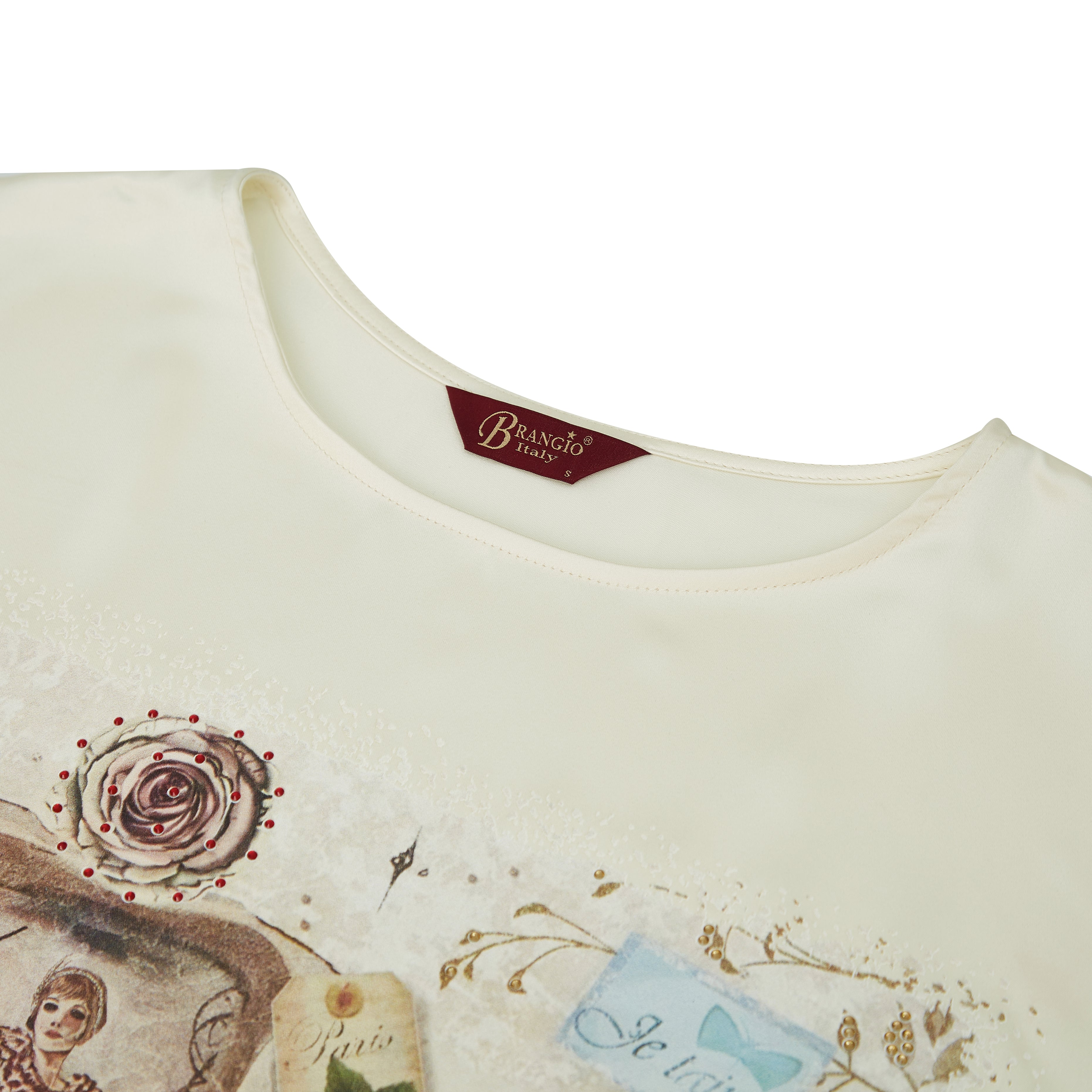 Brangio Vintage Parisian Elegance Top – Green