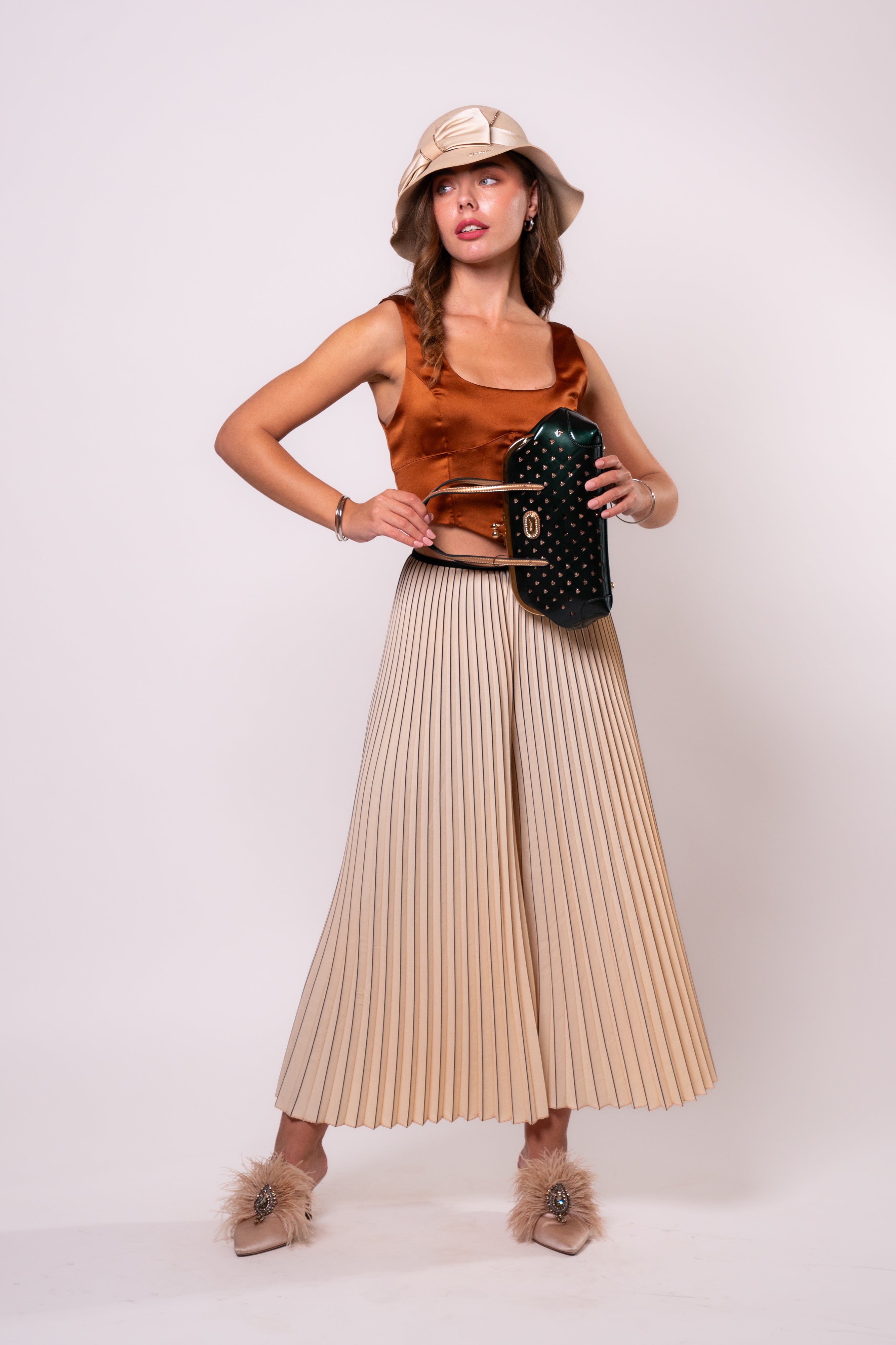 Brangio Italy Heart Studs Handbag & Crossbody Bag