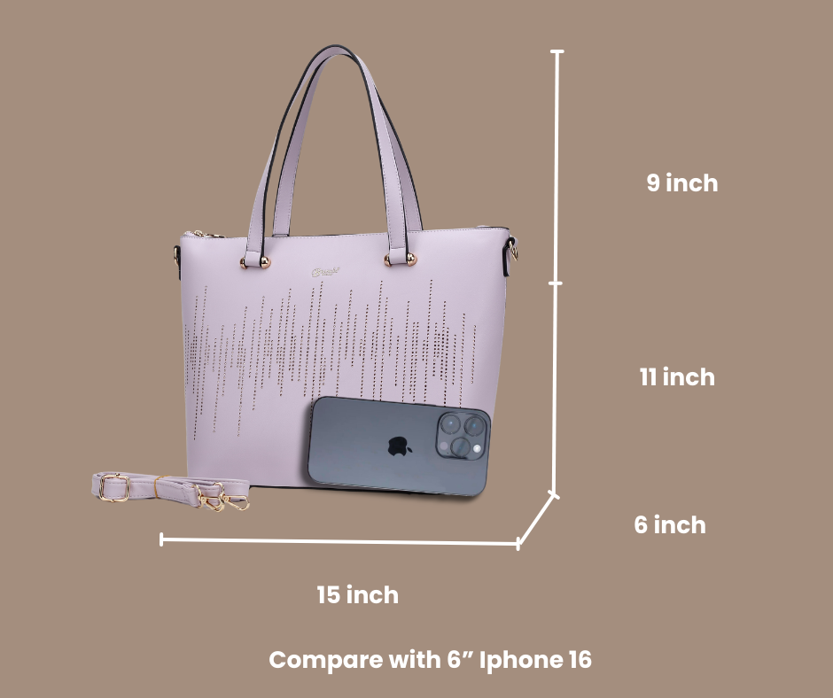 Brangio Italy Studded Designer Tote Bag