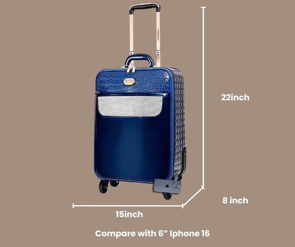 Brangio Italy Luxury Spinner Wheeled Carry-On Luggage+Handbag[2pc]