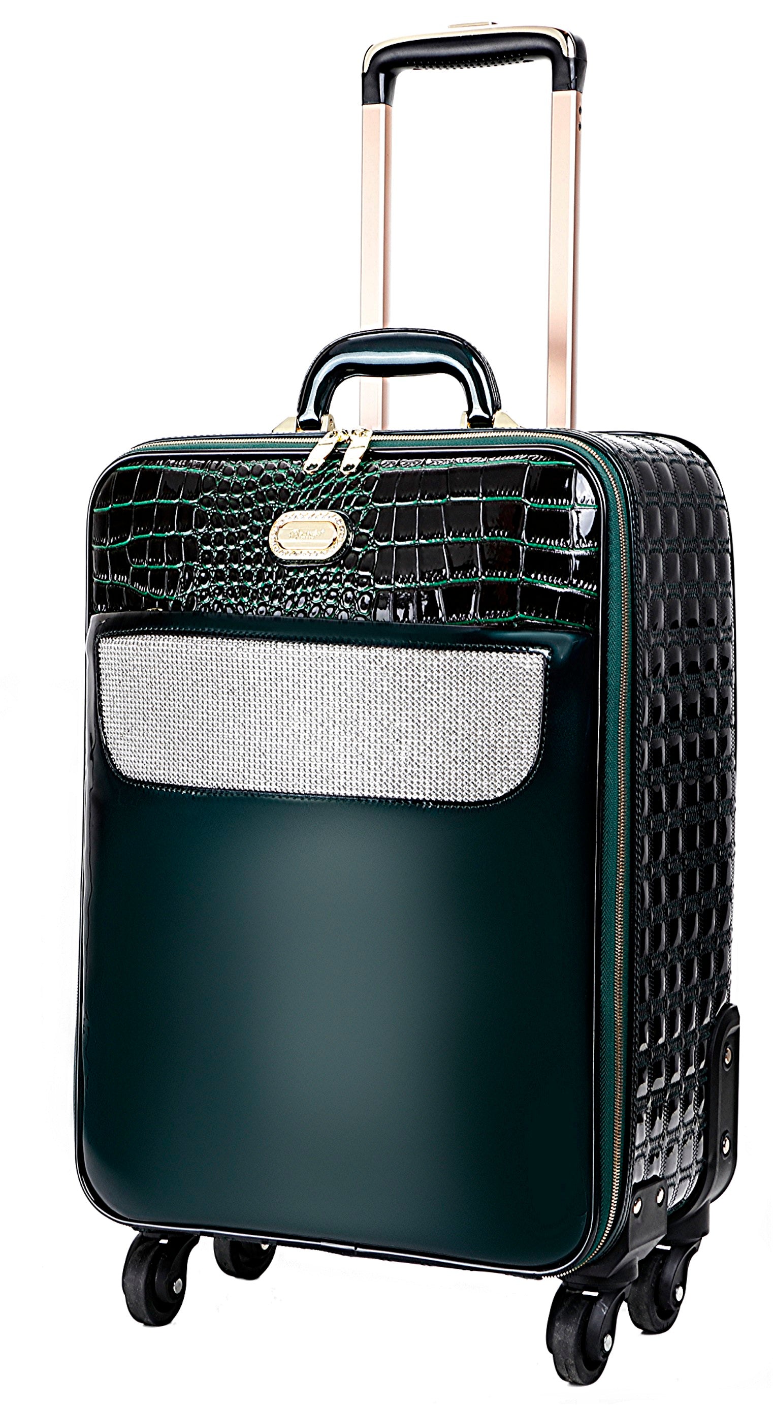 Brangio Italy Luxury Spinner Wheeled Carry-On Luggage+Handbag[2pc]