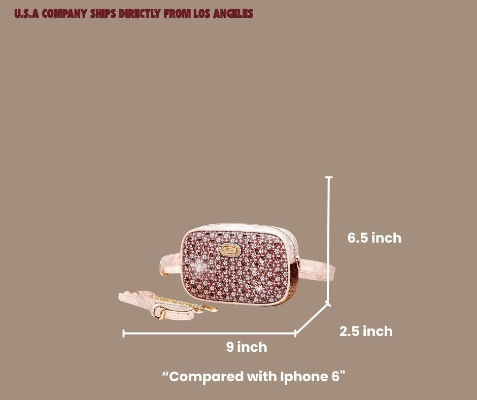 Brangio Italy Floral-Embellished Fannypack Bag