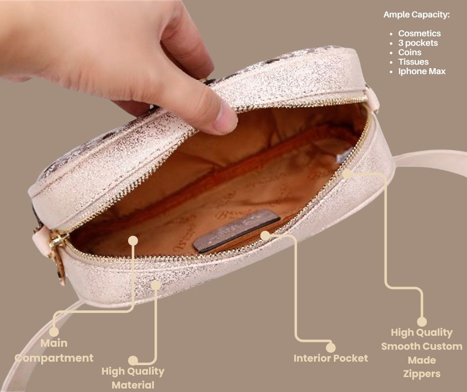 Brangio Italy Floral-Embellished Fannypack Bag