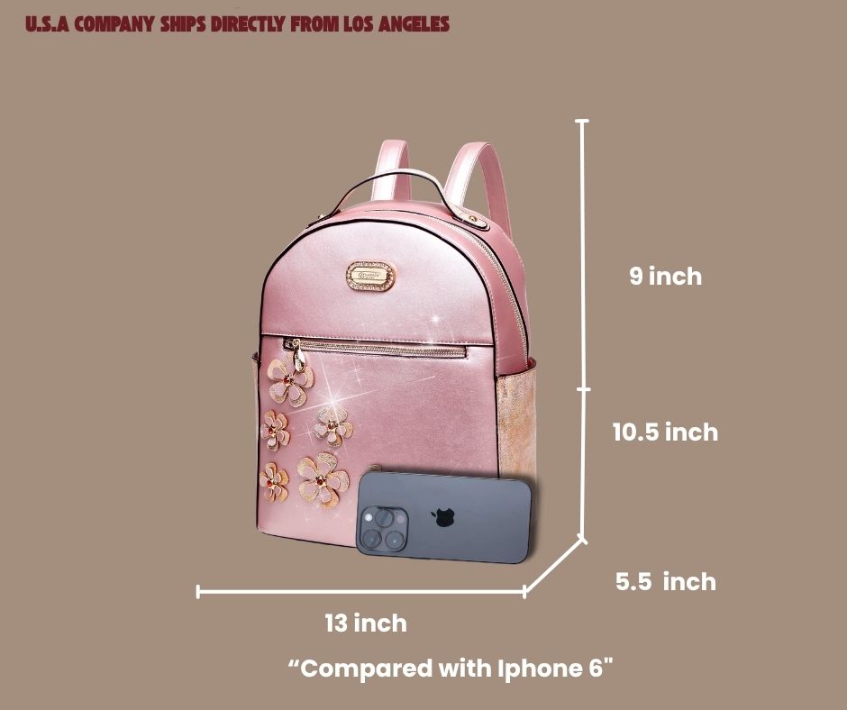Brangio Italy Twinkle Cosmos Floral Fashion Backpack