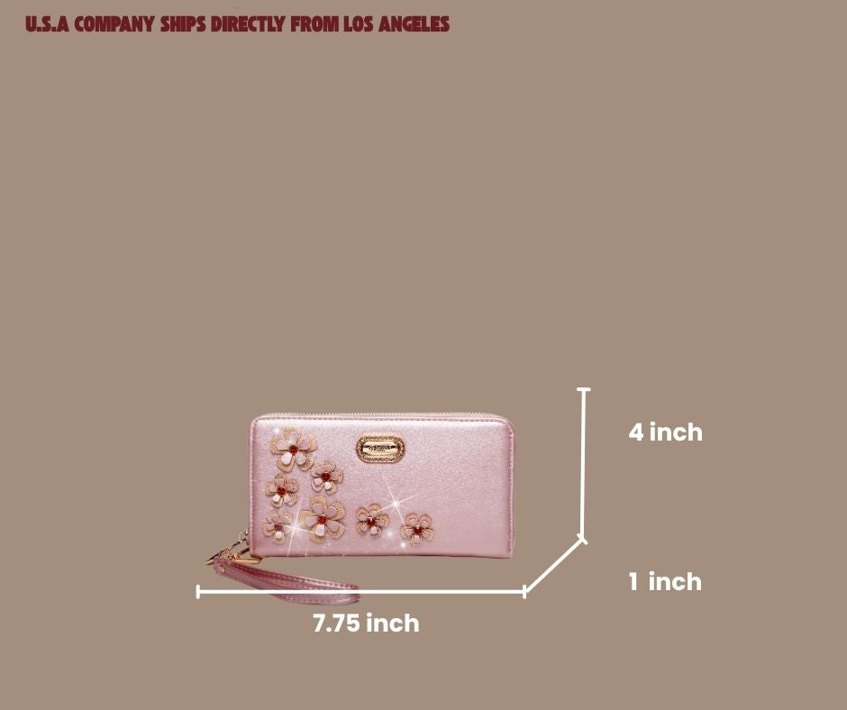 Brangio Italy Crystal Bloom Backpack & Wallet Set [2pcs]