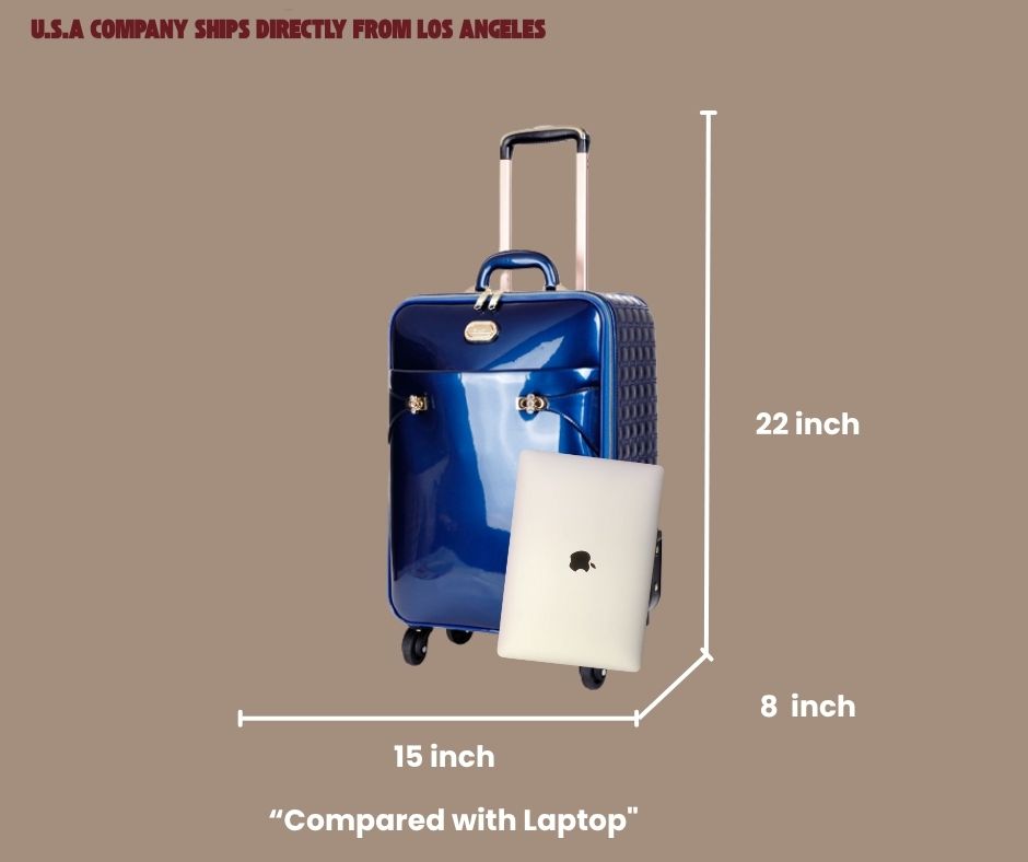 Brangio Italy Designer Carry-On Luggage - Luxury Spinner Travel Suitcase