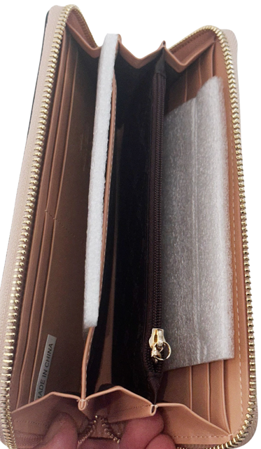Misty Genuine Leather Milan Zip-Around Wallet   [Made in Italy]