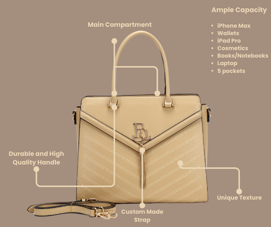 Brangio Italy Structured Satchel Handbag – Elegant Top Handle Crossbody Purse