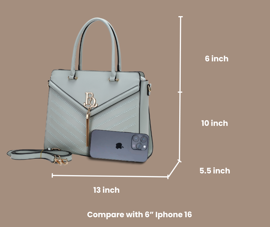 Brangio Italy Structured Satchel Handbag – Elegant Top Handle Crossbody Purse