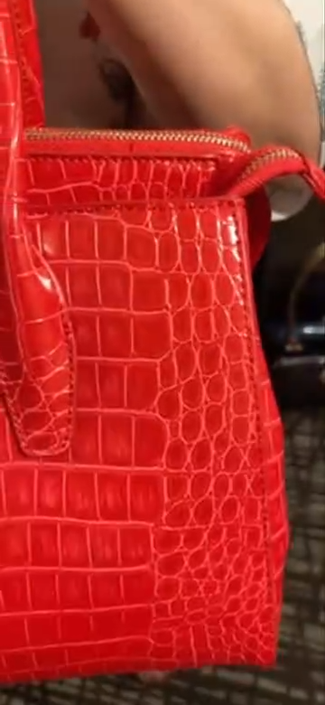 Brangio Italy Crocodile Embossed Tote Bag – Luxury-Inspired Shoulder Handbag with Heart Charm