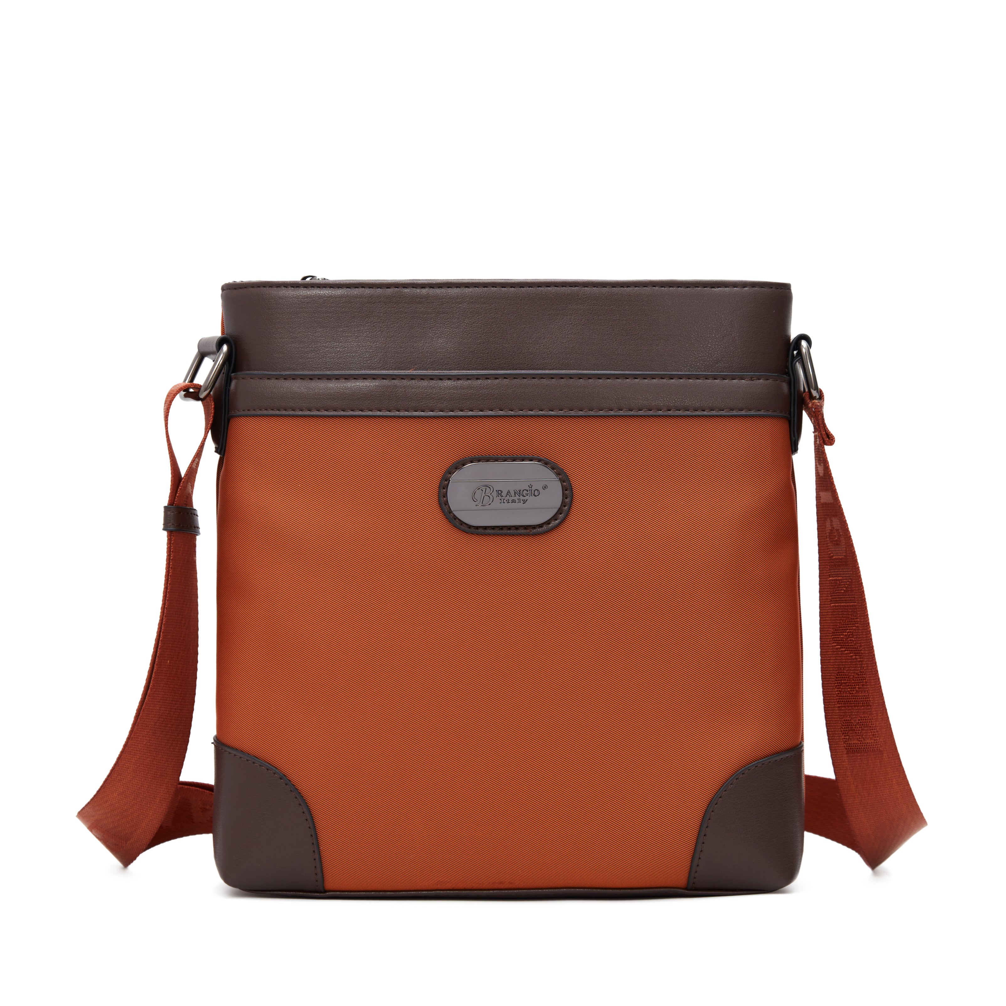 Brangio Italy Lightweight Crossbody Messenger Bag – Water-Resistant Everyday Travel Shoulder Bag