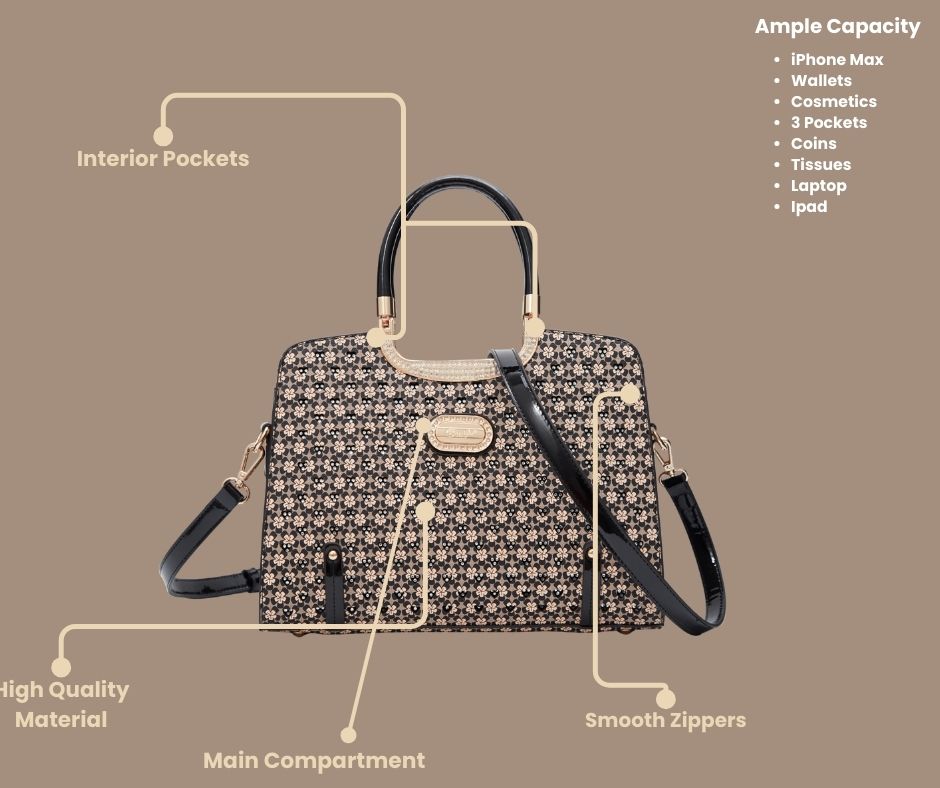 Brangio Italy Luxury Hearts Rhinestone Designer Handbag