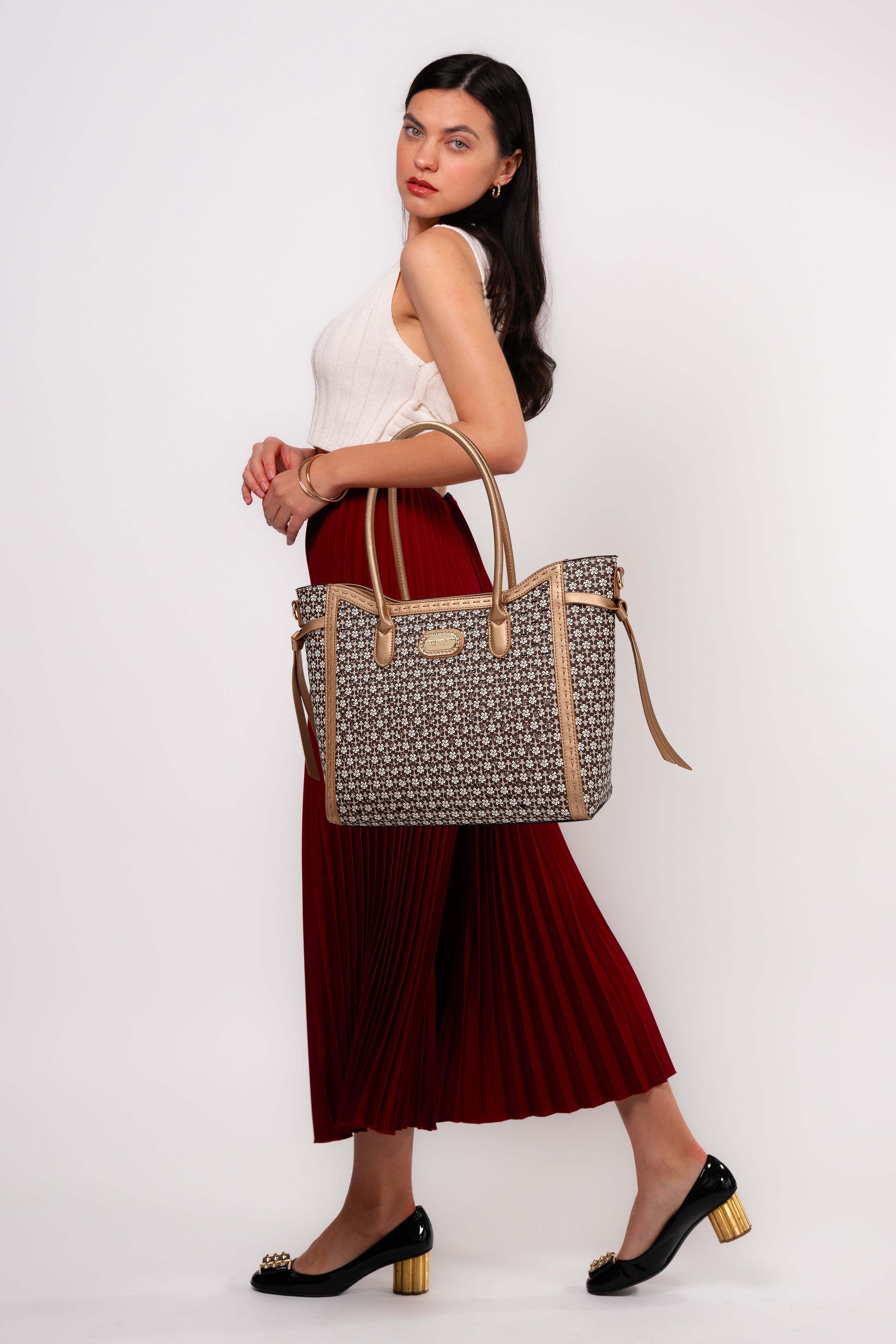 Brangio Italy Heritage Floral Tote Bag