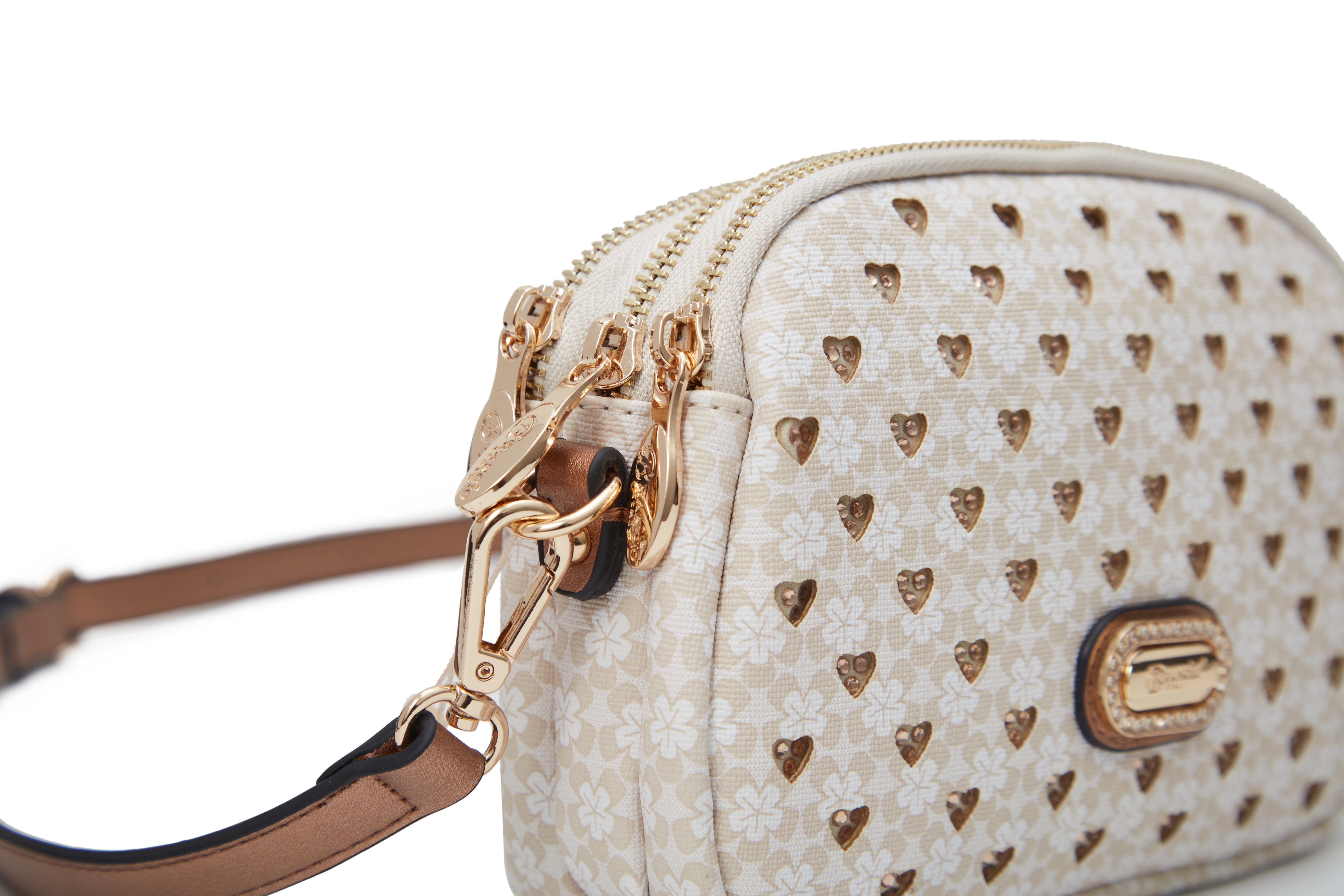 Brangio Italy Luxury Designer with Rhinestone Crossbody Bag