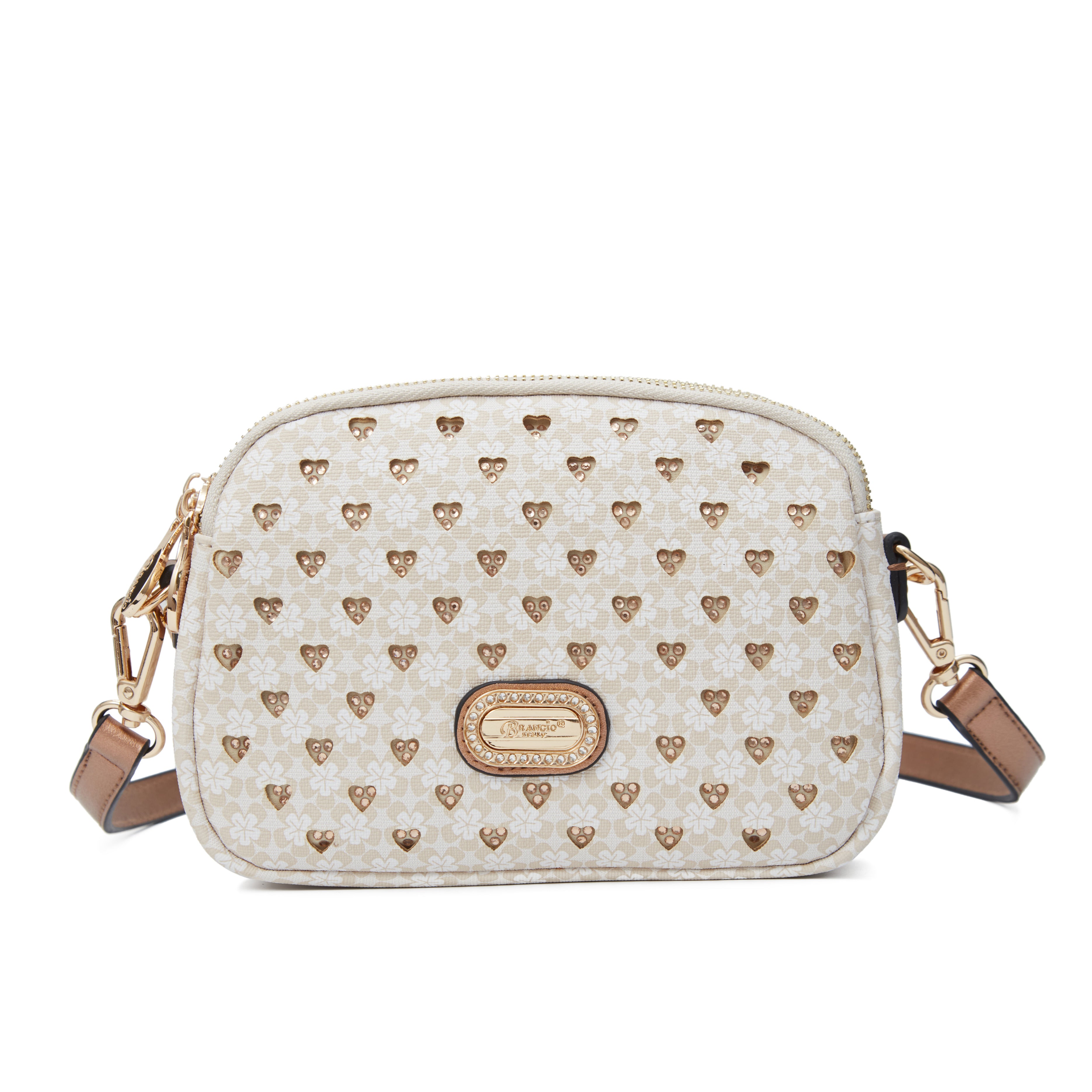 Brangio Italy Luxury Designer with Rhinestone Crossbody Bag