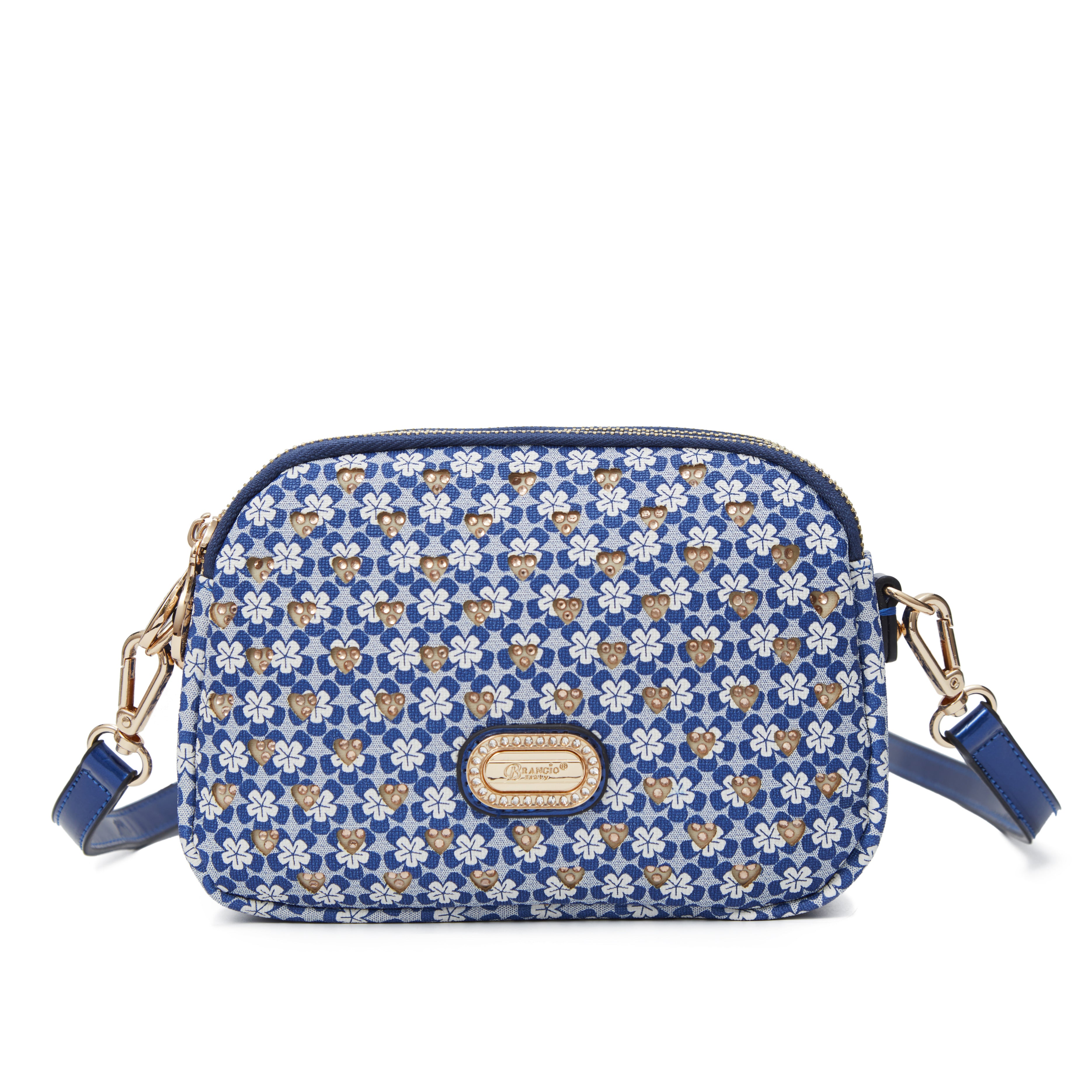 Brangio Italy Luxury Designer with Rhinestone Crossbody Bag