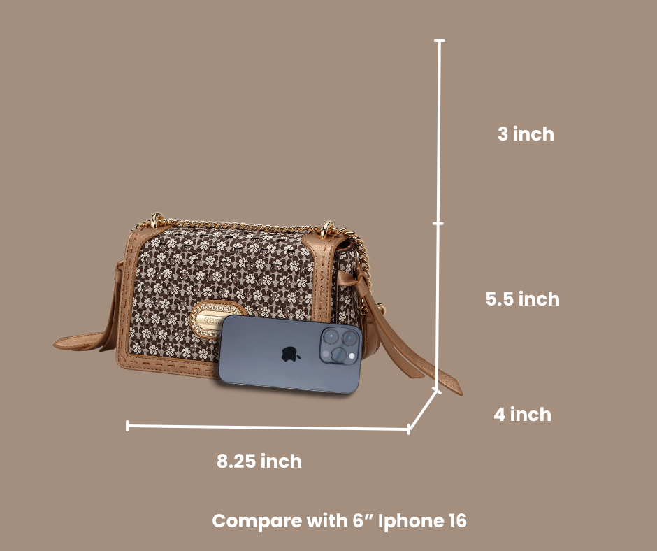 Brangio Italy Bloom Elegance Crossbody Bag