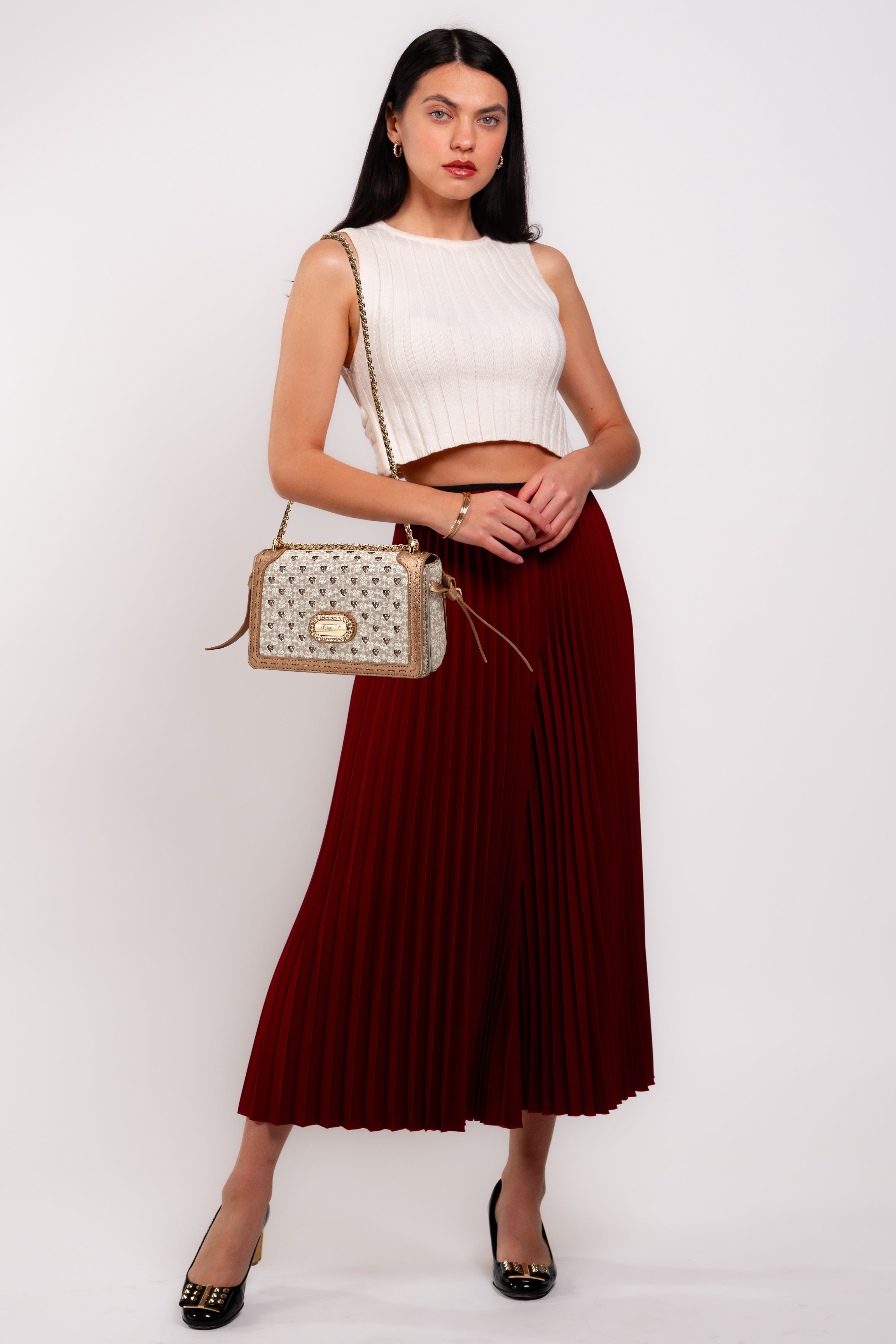 Brangio Italy Bloom Elegance Crossbody Bag
