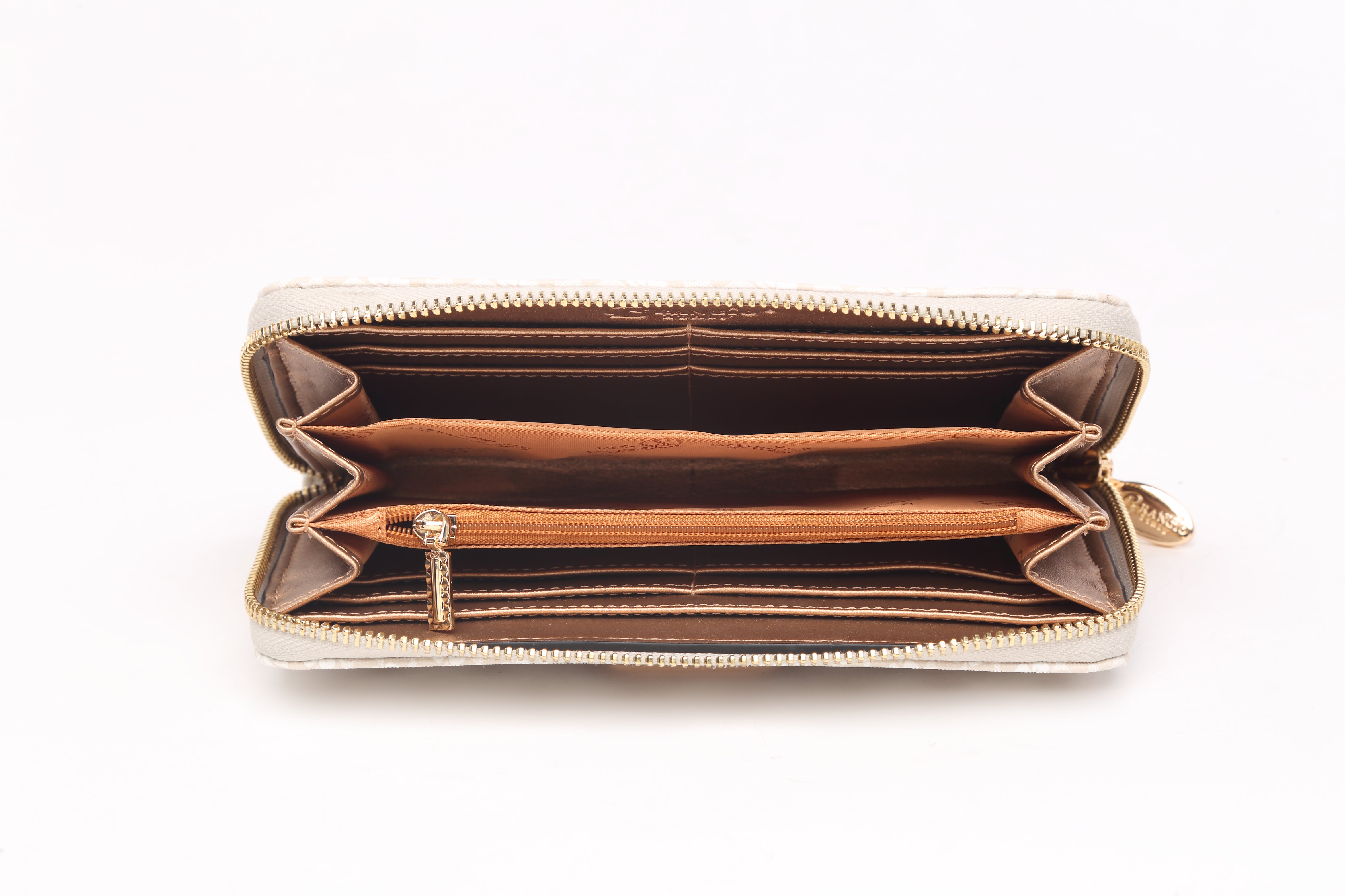 Brangio Floral Embellished Zip-Around Wallet