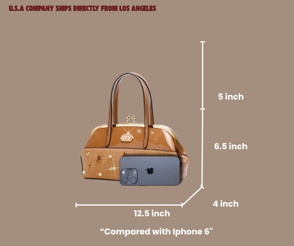 Brangio Italy Luxury Design Crystal & Pearl Accents Purse & Crossbody Bag