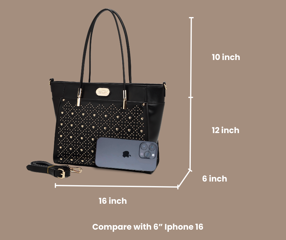 Brangio Italy Luxe Heart Love Lightning Tote Bag