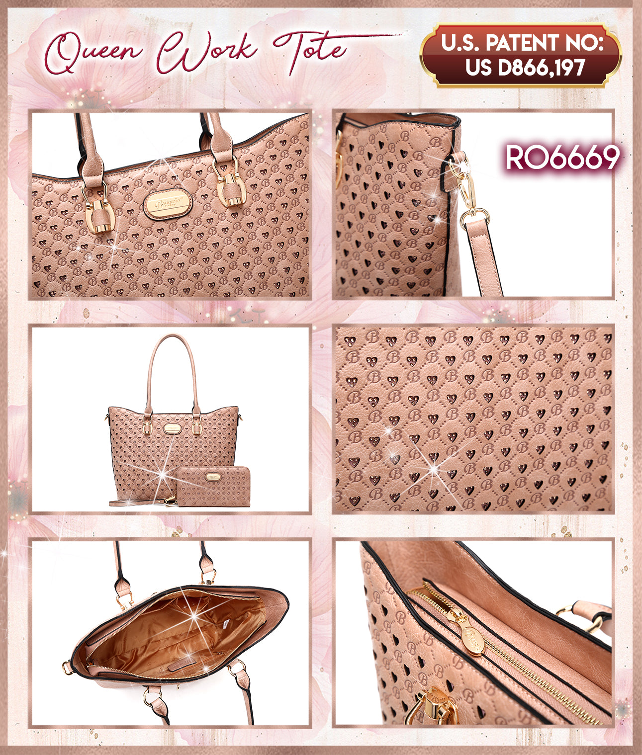 Brangio Italy Monogram Signature Designer Tote Bag
