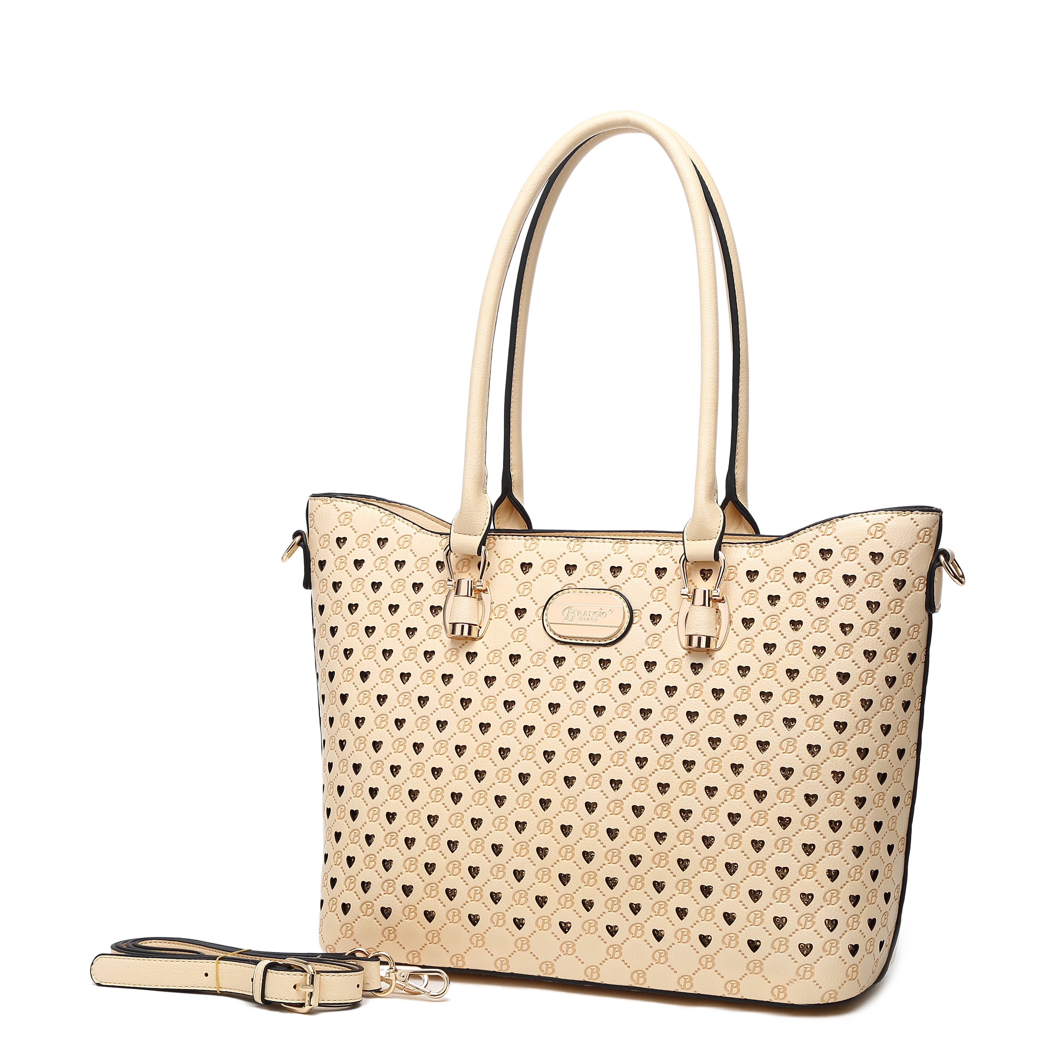 Brangio Italy Monogram Signature Designer Tote Bag