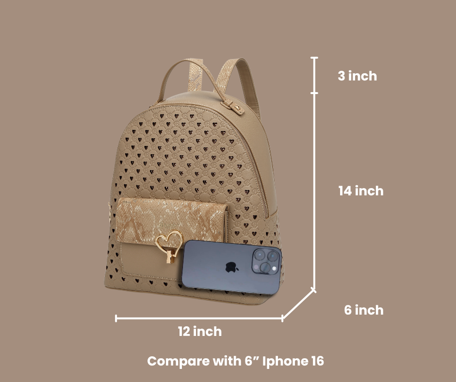 Brangio Italy Elegant Heart & Designer Backpack
