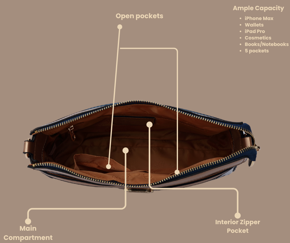 Brangio Italy Luxury Heart Studded Shoulder & Crossbody Bag