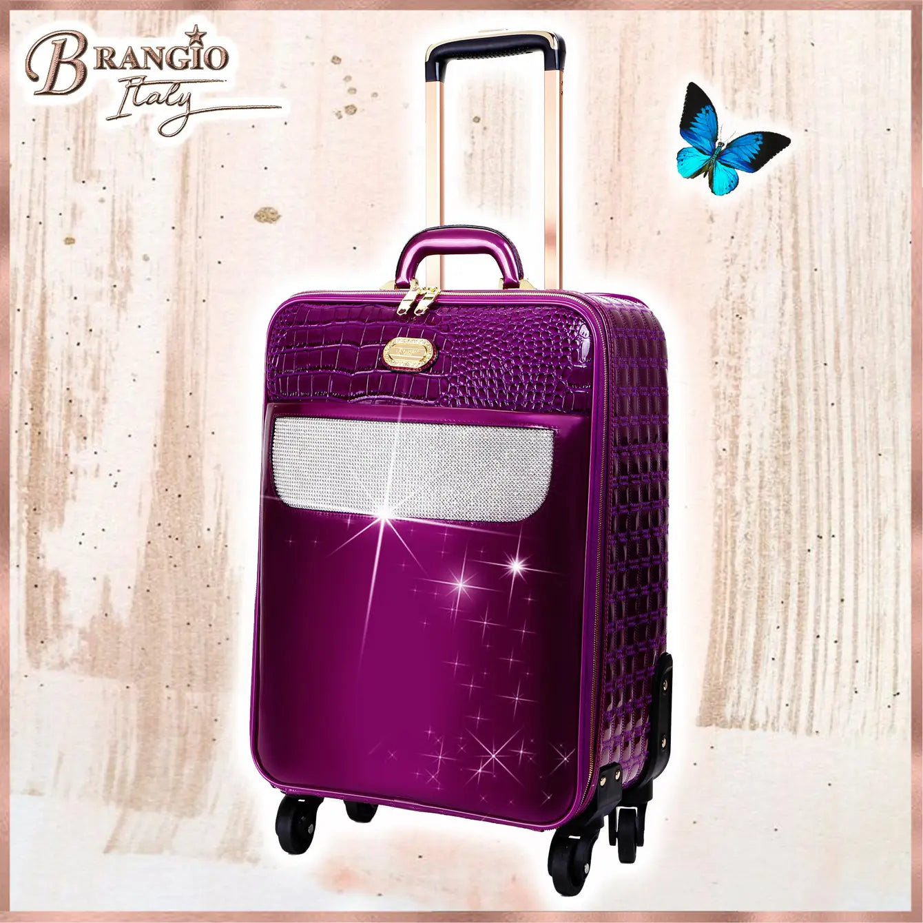 Sleek and Steady Signature 3 Pcs. Vegan Leather Luxury Luggage set