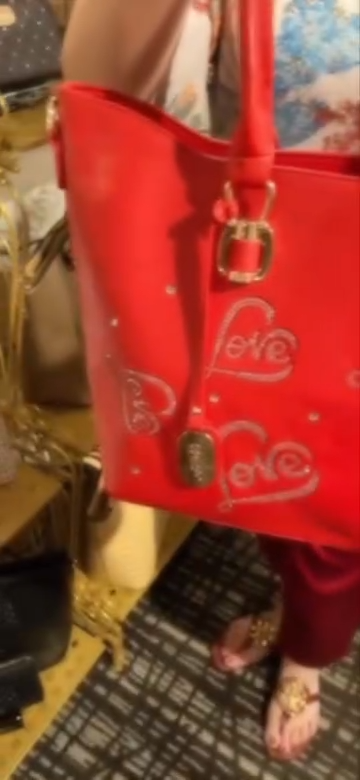 Brangio Elegant Love-Embellished Tote Bag