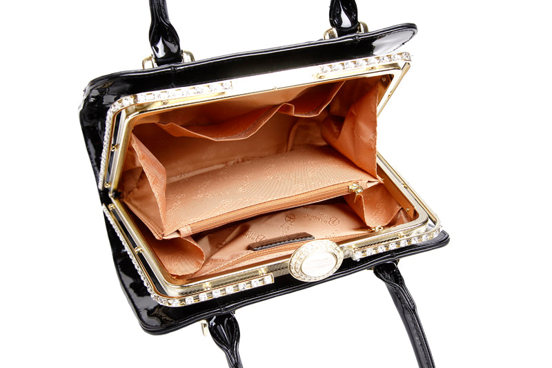 Floral Sparx Designer Crystal Handbag for Women - Brangio Italy Co.