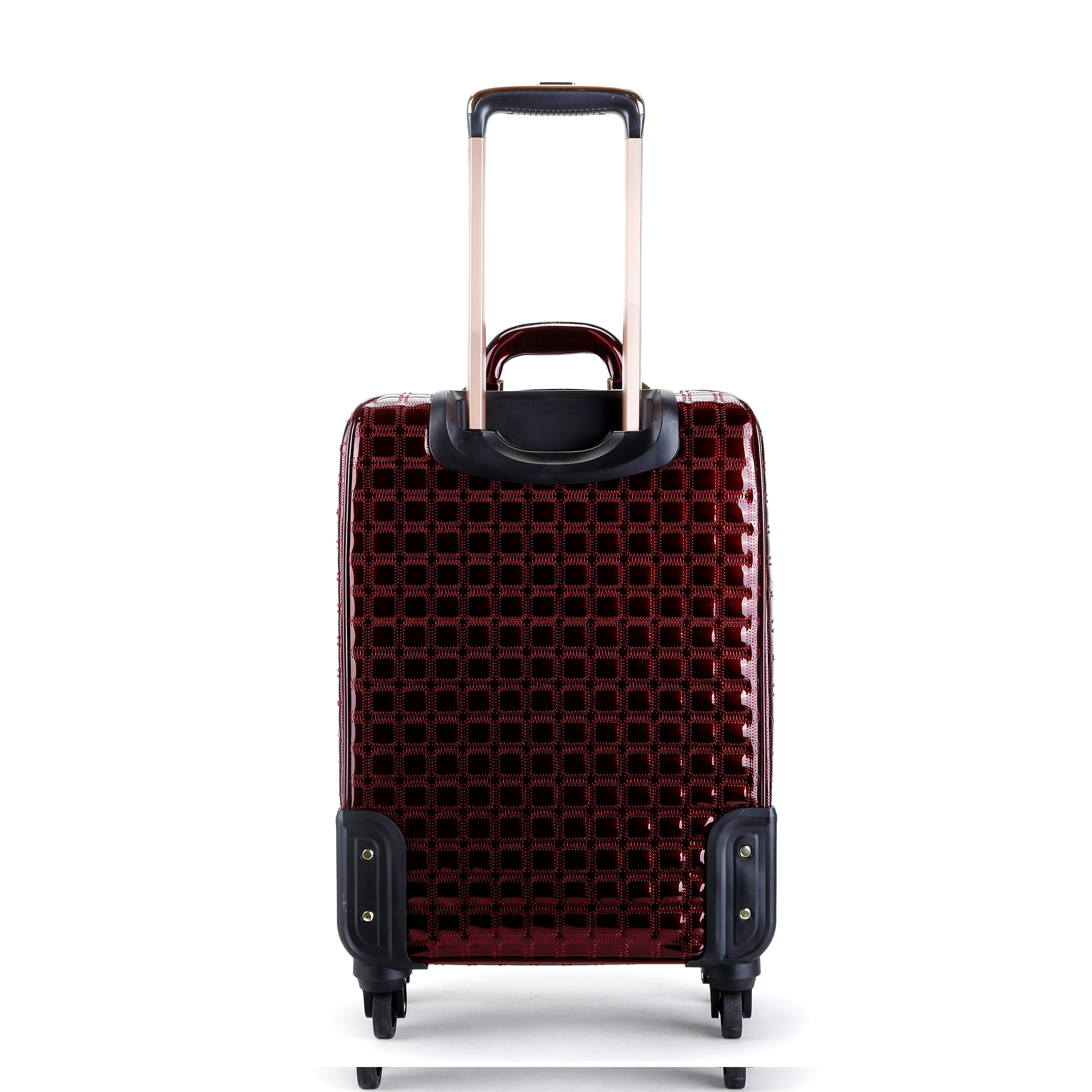 Floral Accent Light Weight Spinner Luggage - Brangio Italy Co.