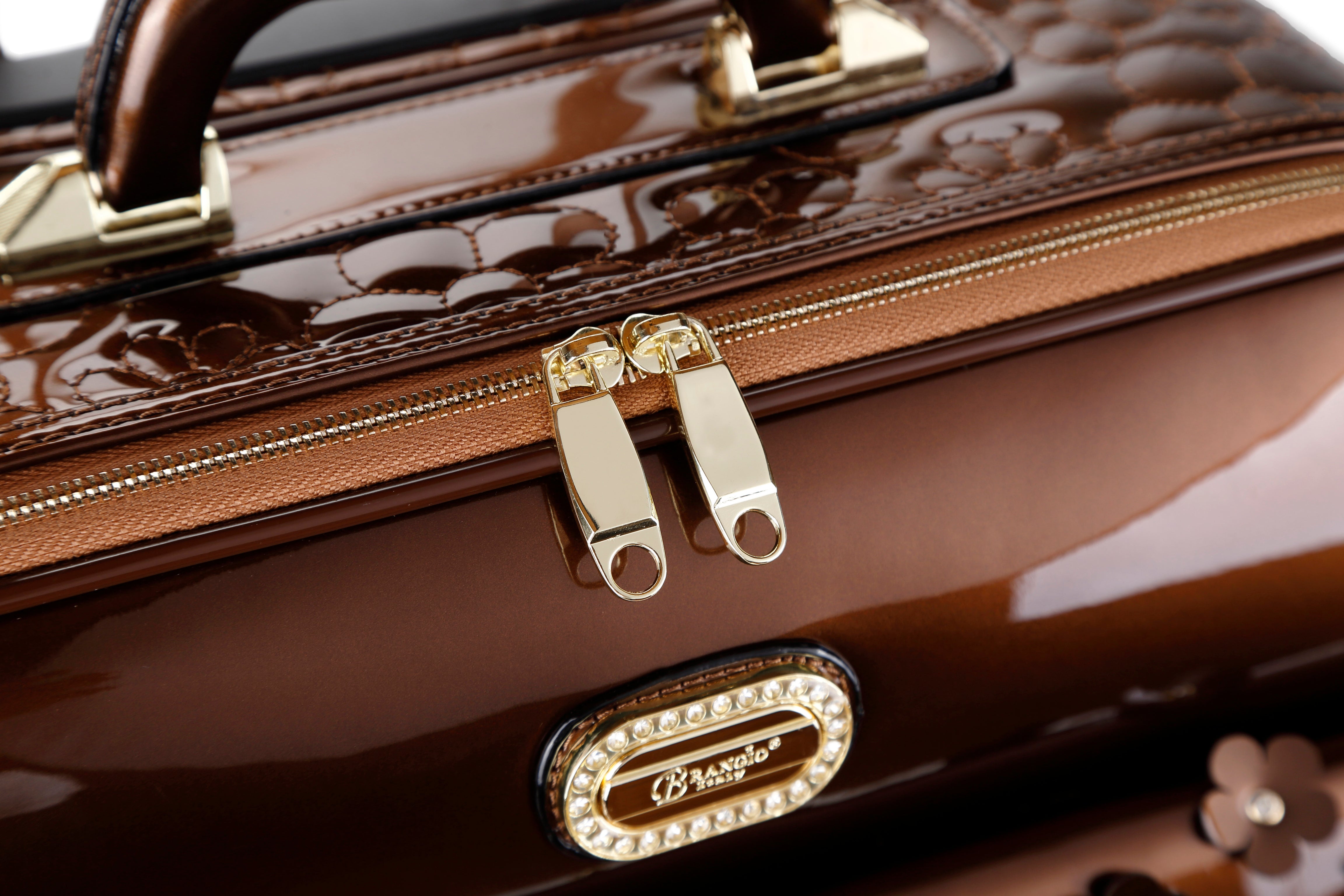 Floral Sparx Light Weight Spinner Luggage - Brangio Italy Co.