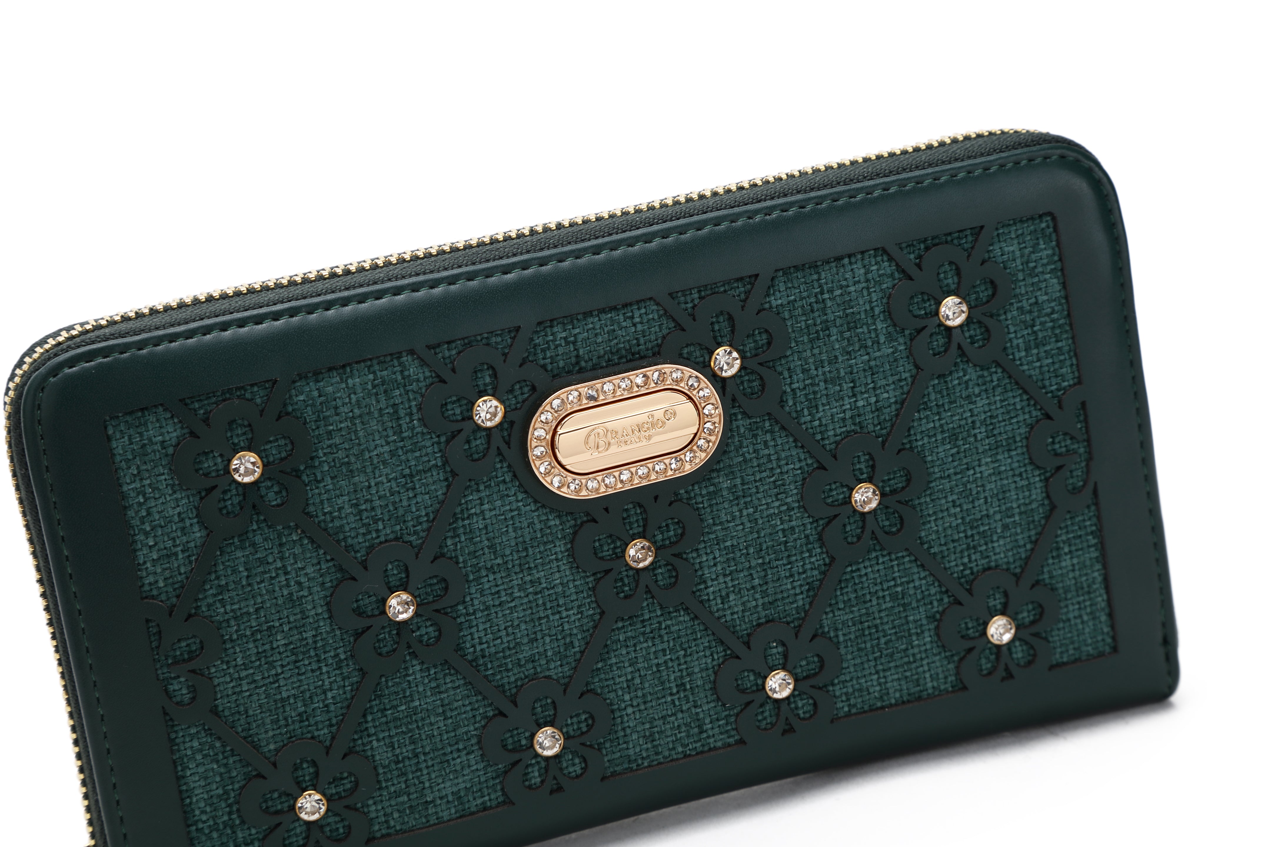 Wildflower Handmade Wristlet Wallet with Multiple Card Pockets - Brangio Italy Co.