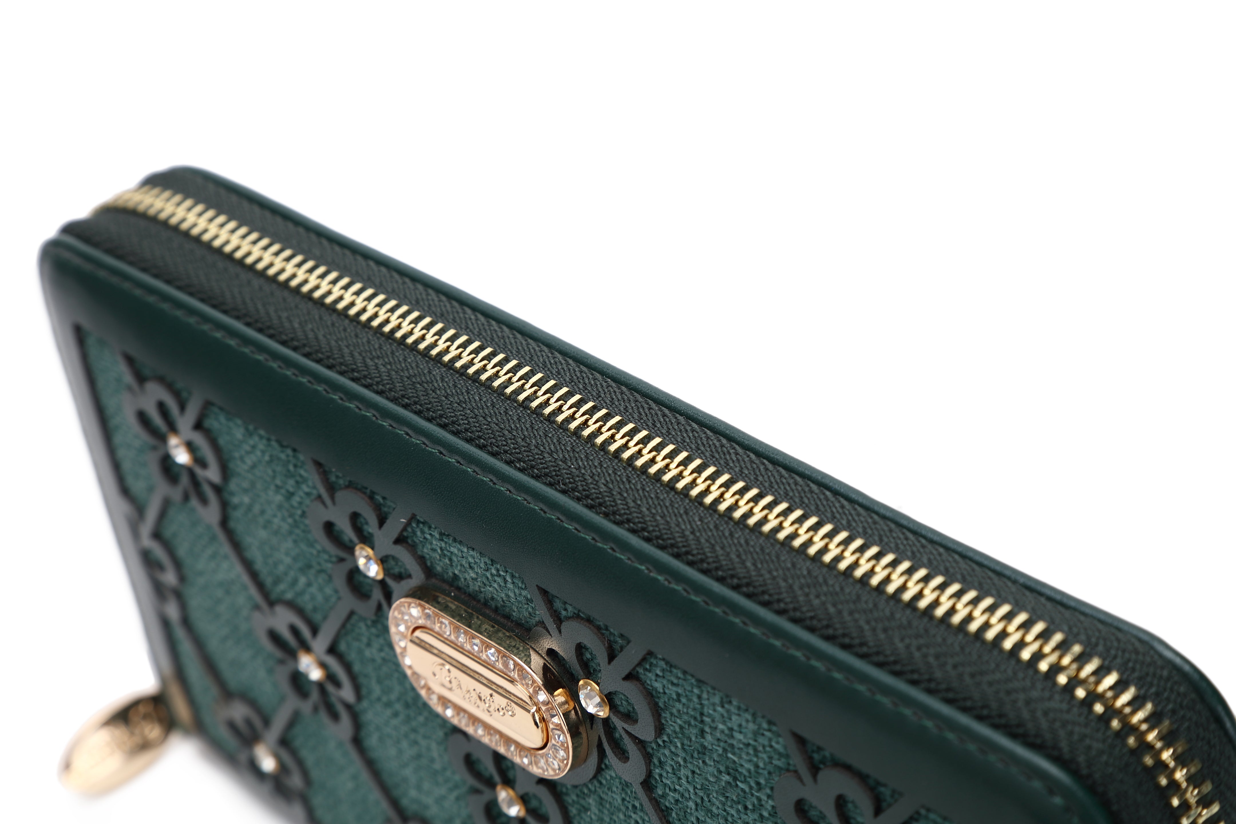 Wildflower Handmade Wristlet Wallet with Multiple Card Pockets - Brangio Italy Co.