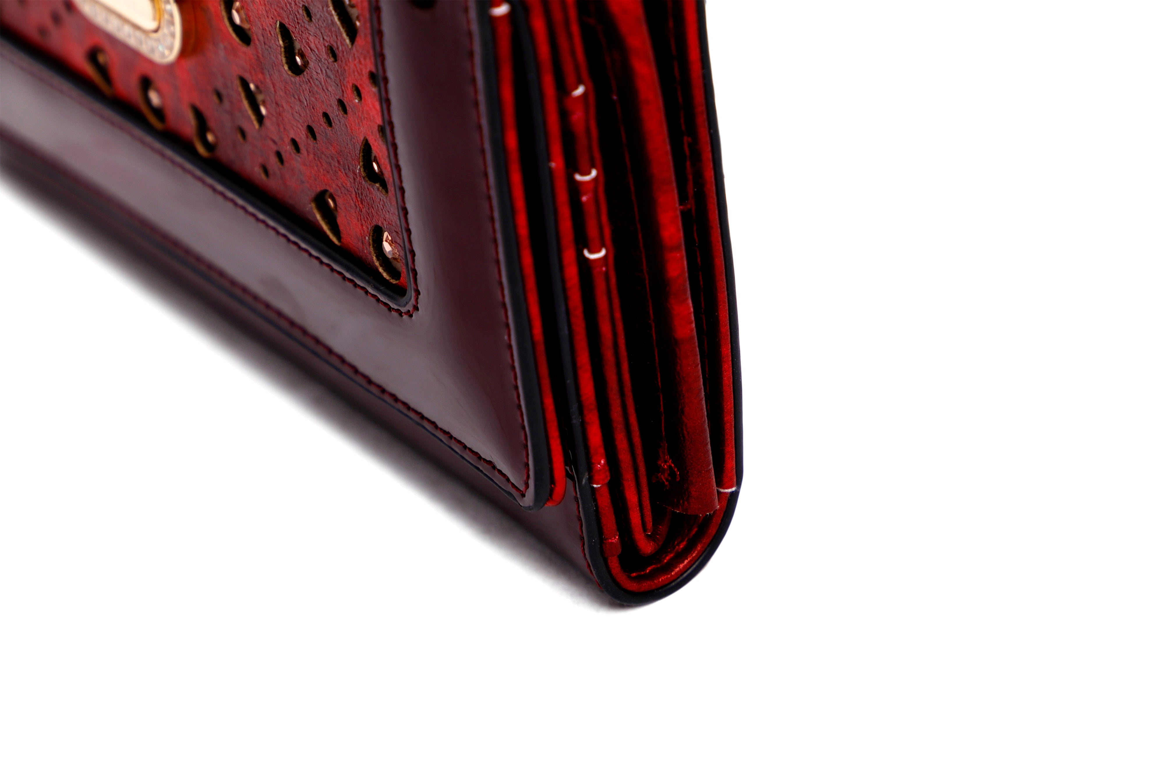 Sparkle of Hearts Envelope Shaped Womens Wallet with Phone Holder - Brangio Italy Co.