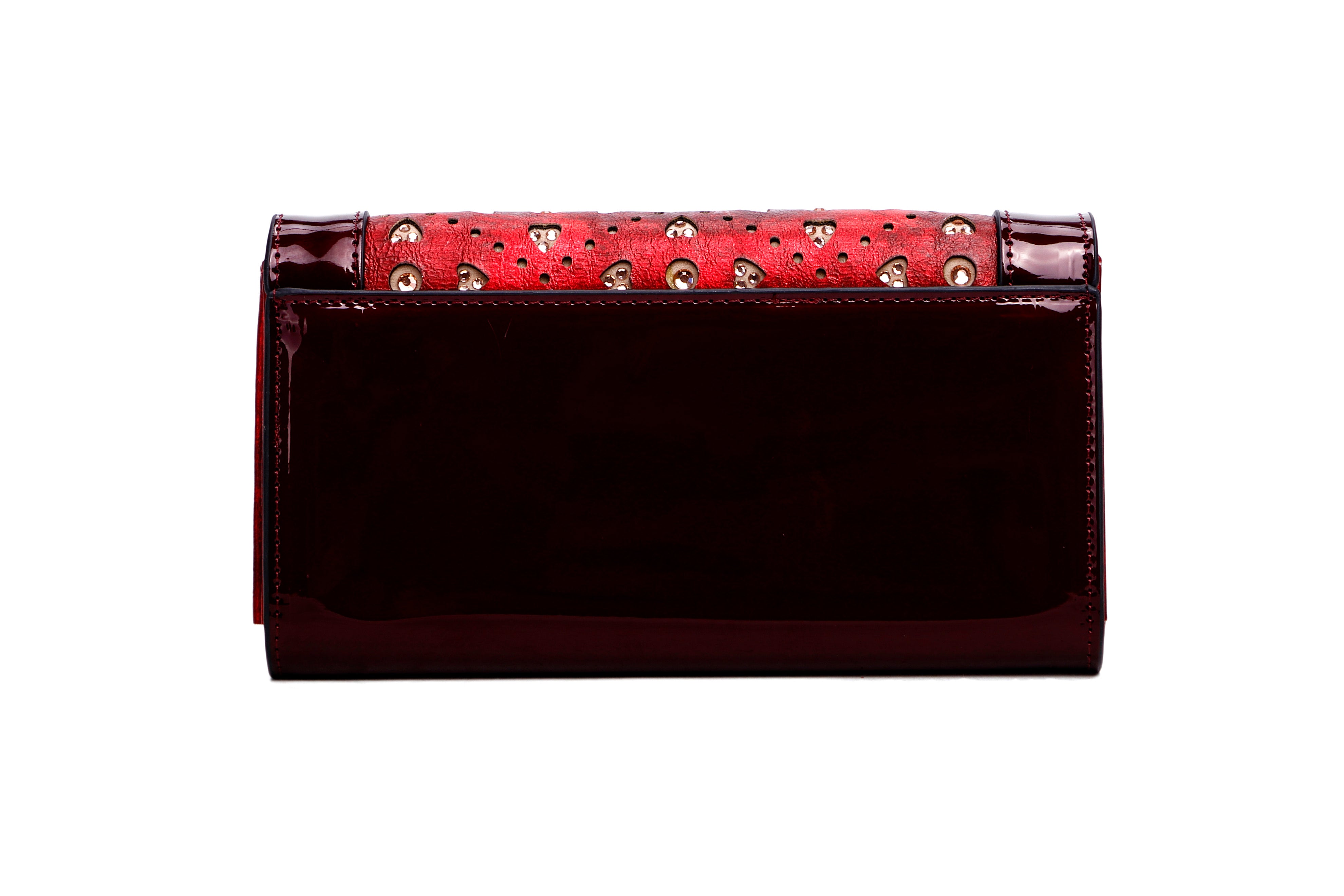 Sparkle of Hearts Envelope Shaped Womens Wallet with Phone Holder - Brangio Italy Co.