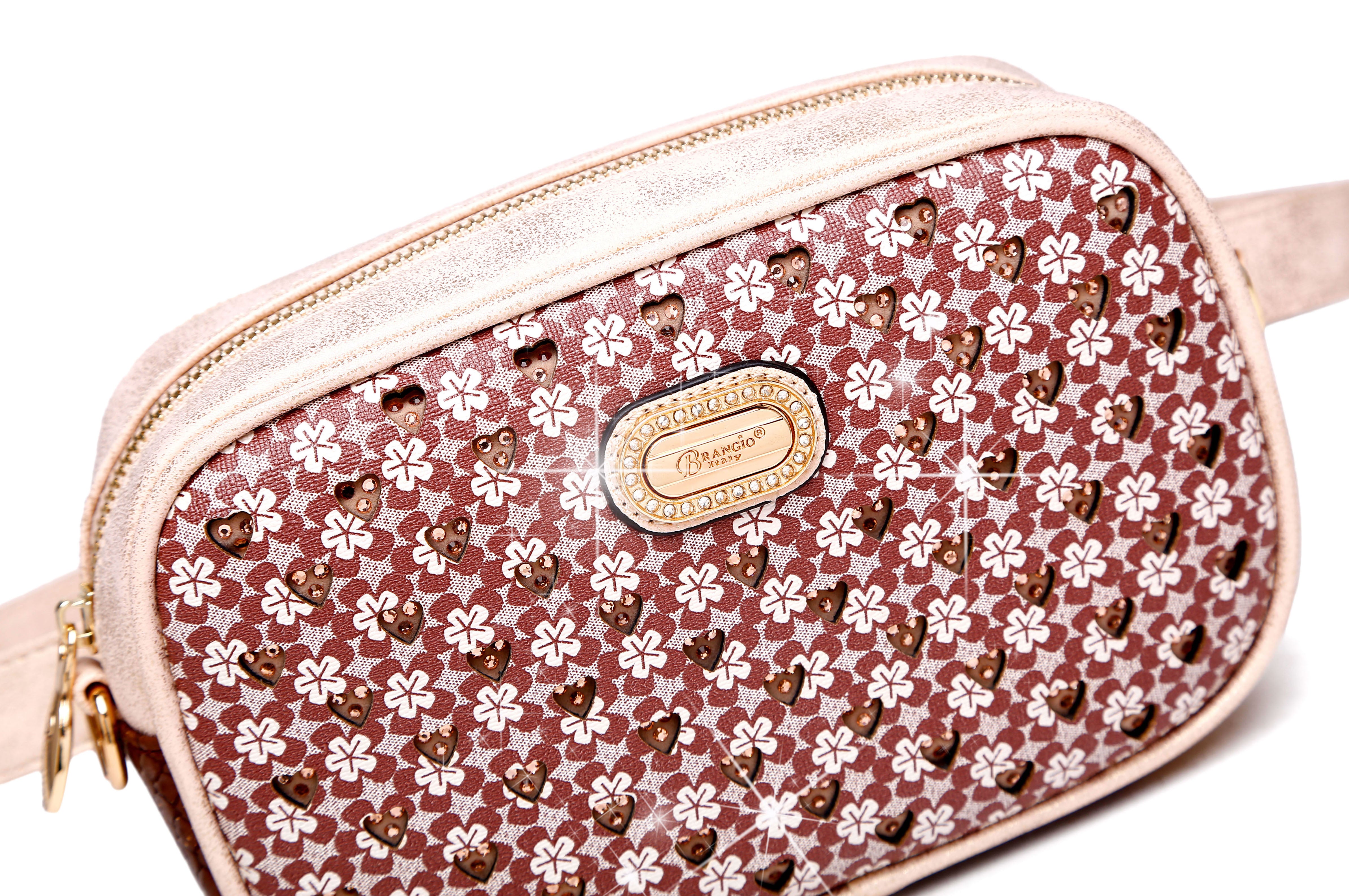 Twinkle Star Faux Leather Fanny Waist Bag Pack for Women - Brangio Italy Co.