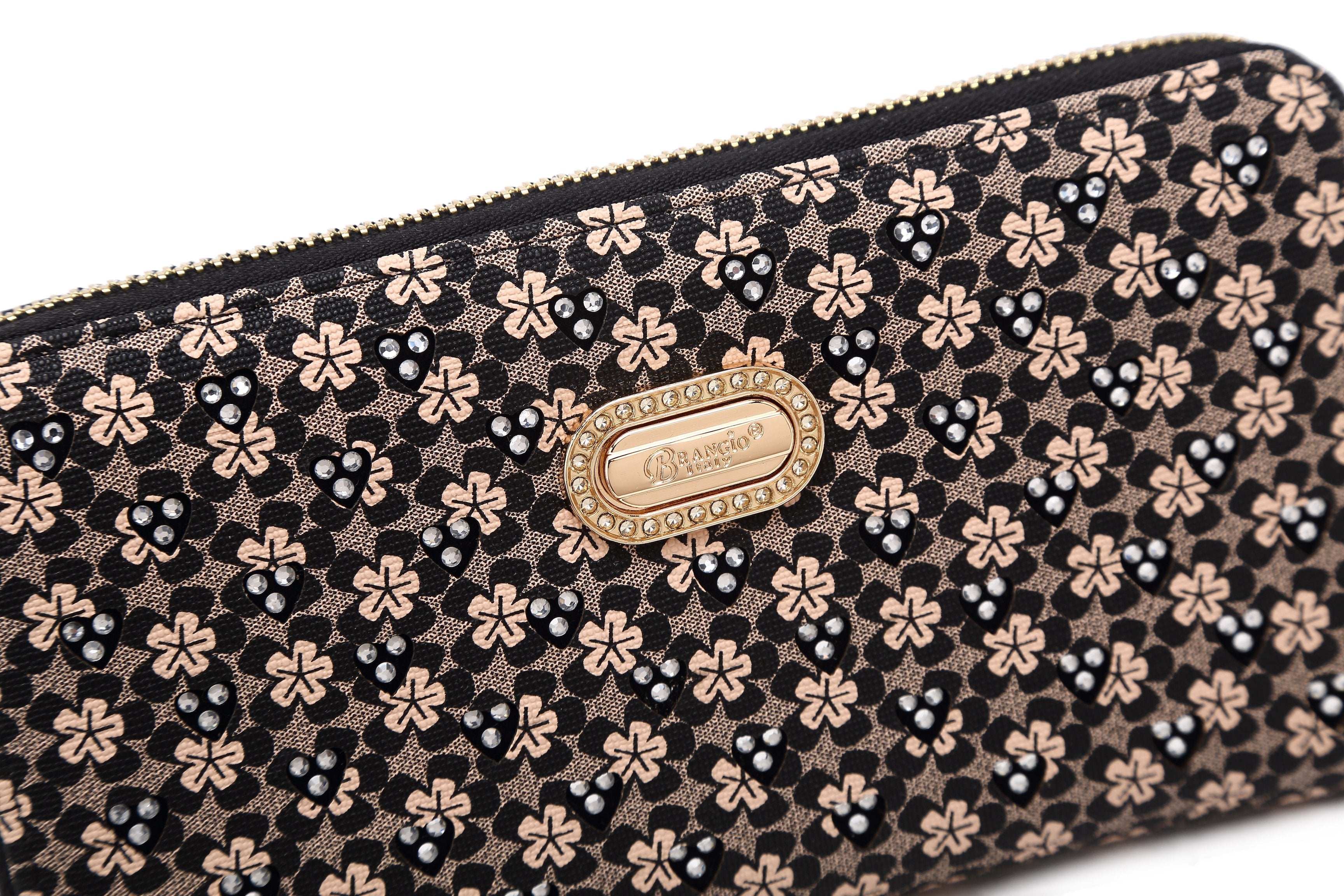Galaxy Stars Ladies Clutch Womens Envelope Wallet Multiple Pockets Purse - Brangio Italy Co.