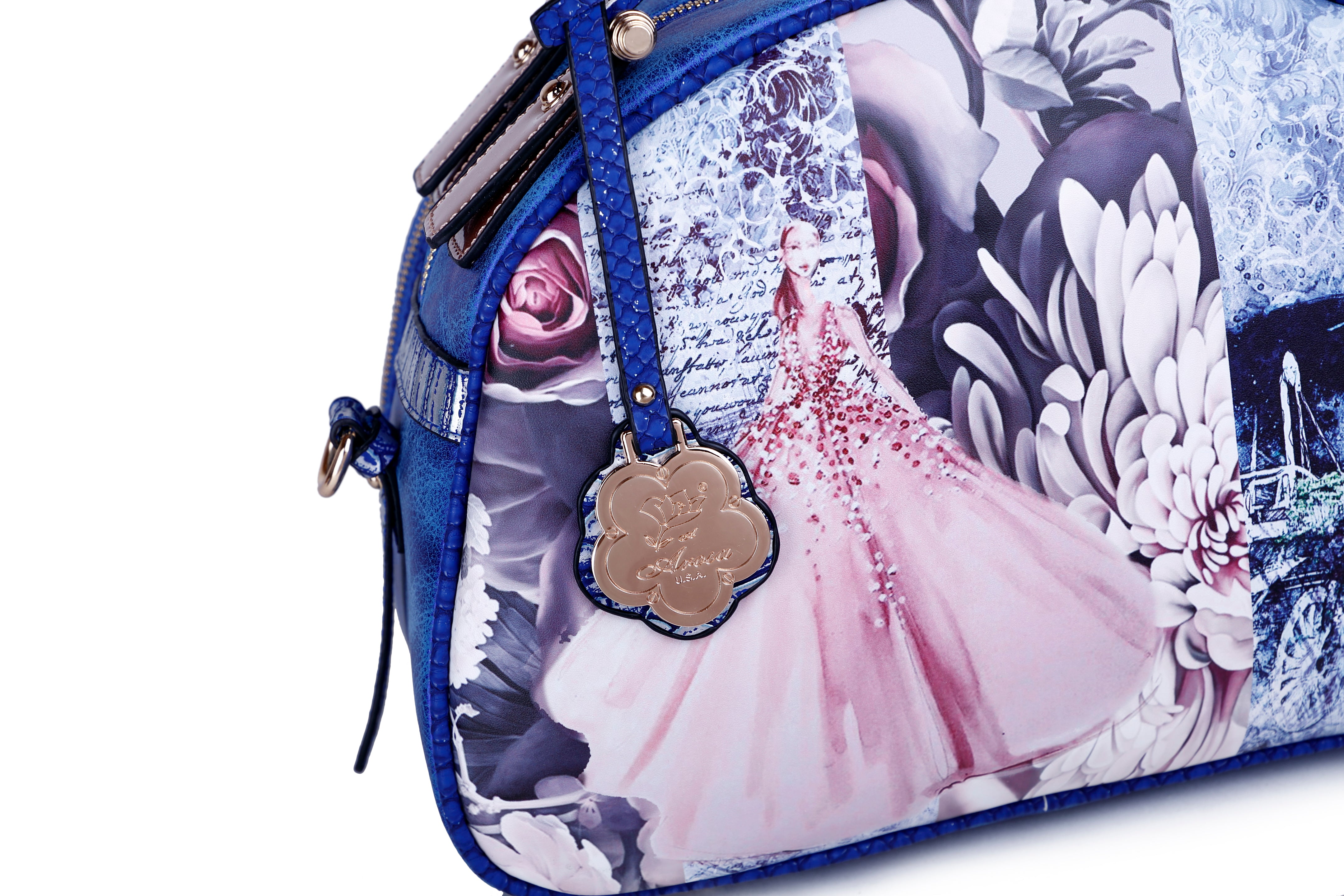 Blossomz Dome Designer Vegan Luxury Leather Bag for Women - Brangio Italy Co.
