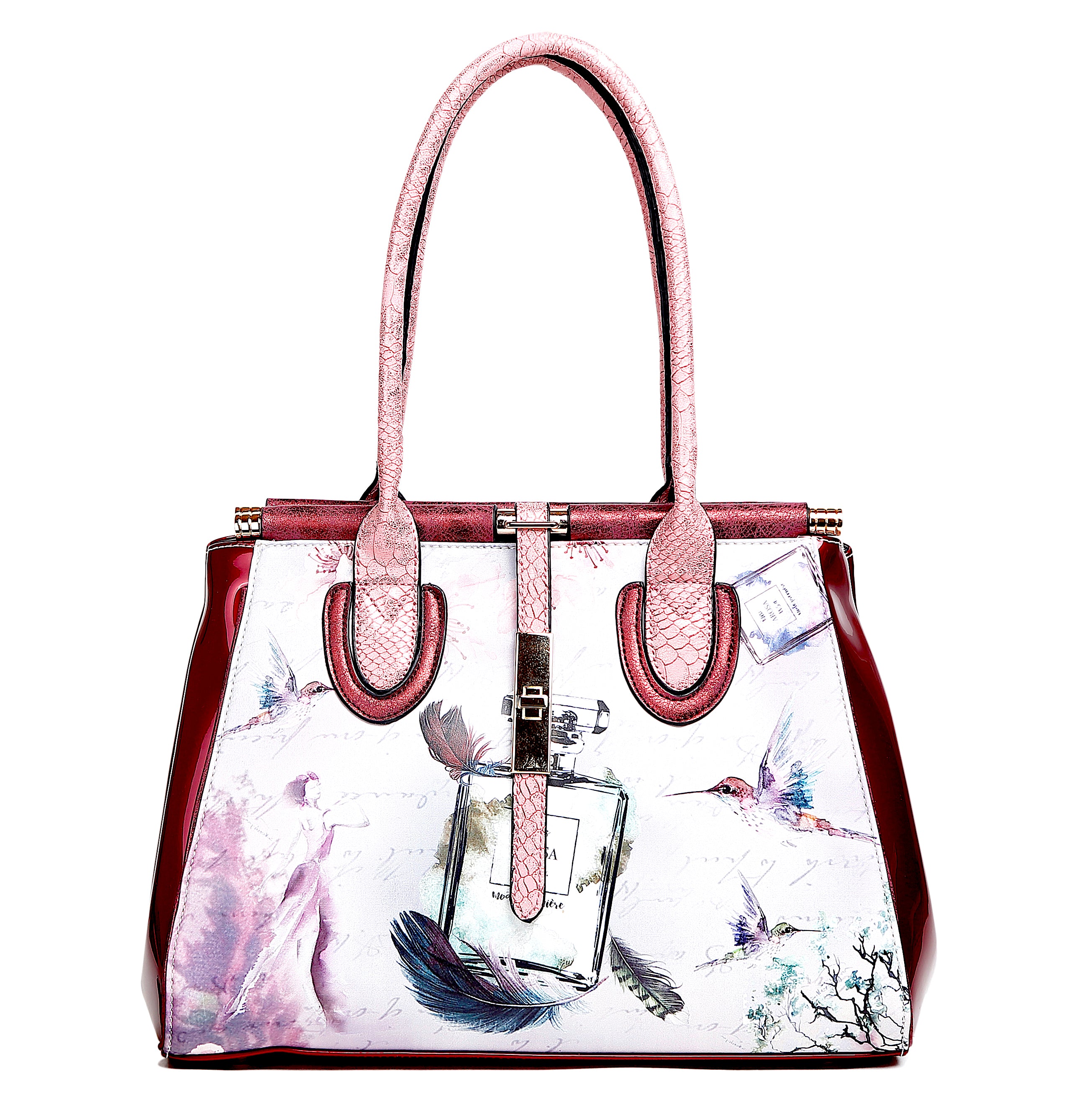 Arosa Fragrance Vintage Hollywood Retro Graphic Fashion Handbag - Brangio Italy Co.