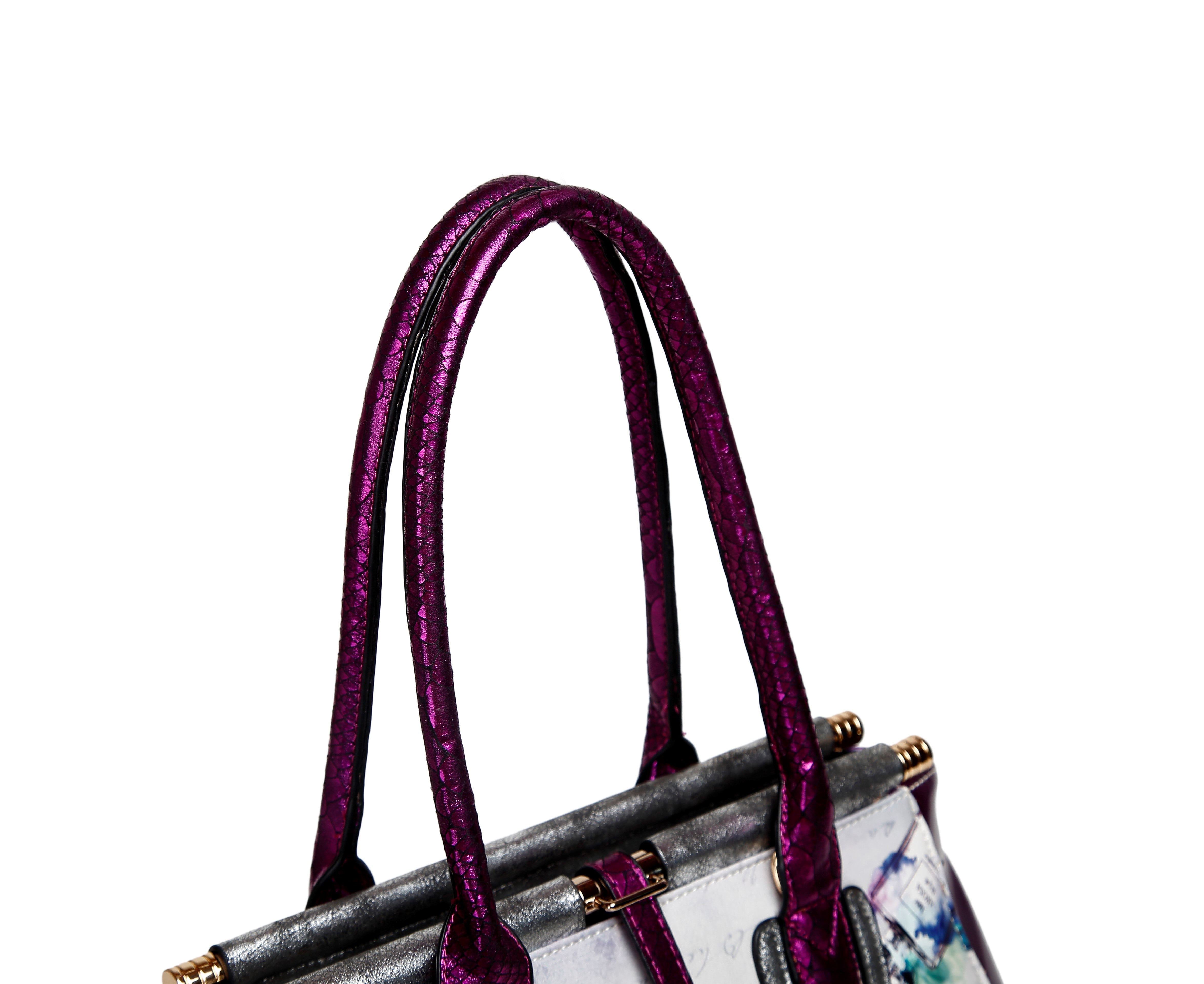 Arosa Fragrance Vintage Hollywood Retro Graphic Fashion Handbag - Brangio Italy Co.