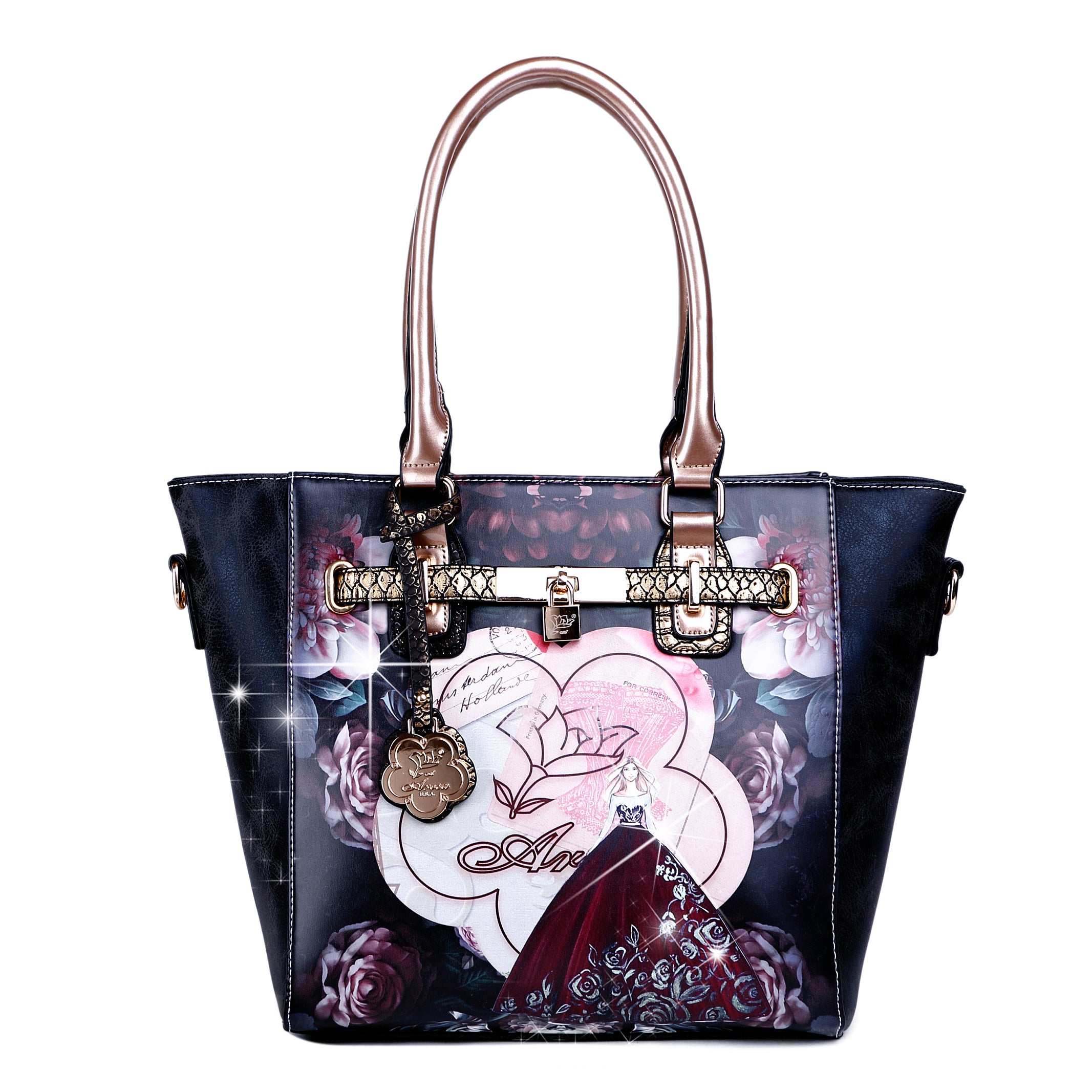 Queen Arosa Designer Luxury Tote Bag for Women - Brangio Italy Co.